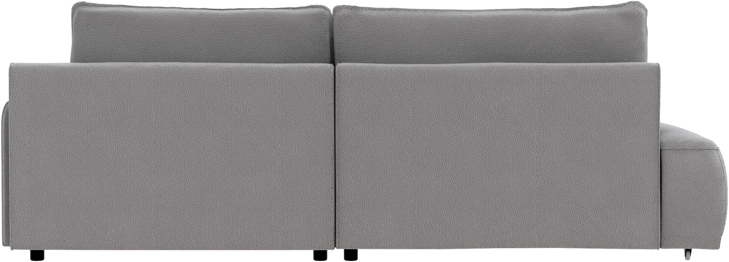 TRENDMANUFAKTUR Ecksofa »Fordon II, Schlafsofa mit Bettkasten, Couch in L-Form, Breite 250 cm«, in Struktur fein LEO, haustierfreundlich, schlamm, Armlehne rechts