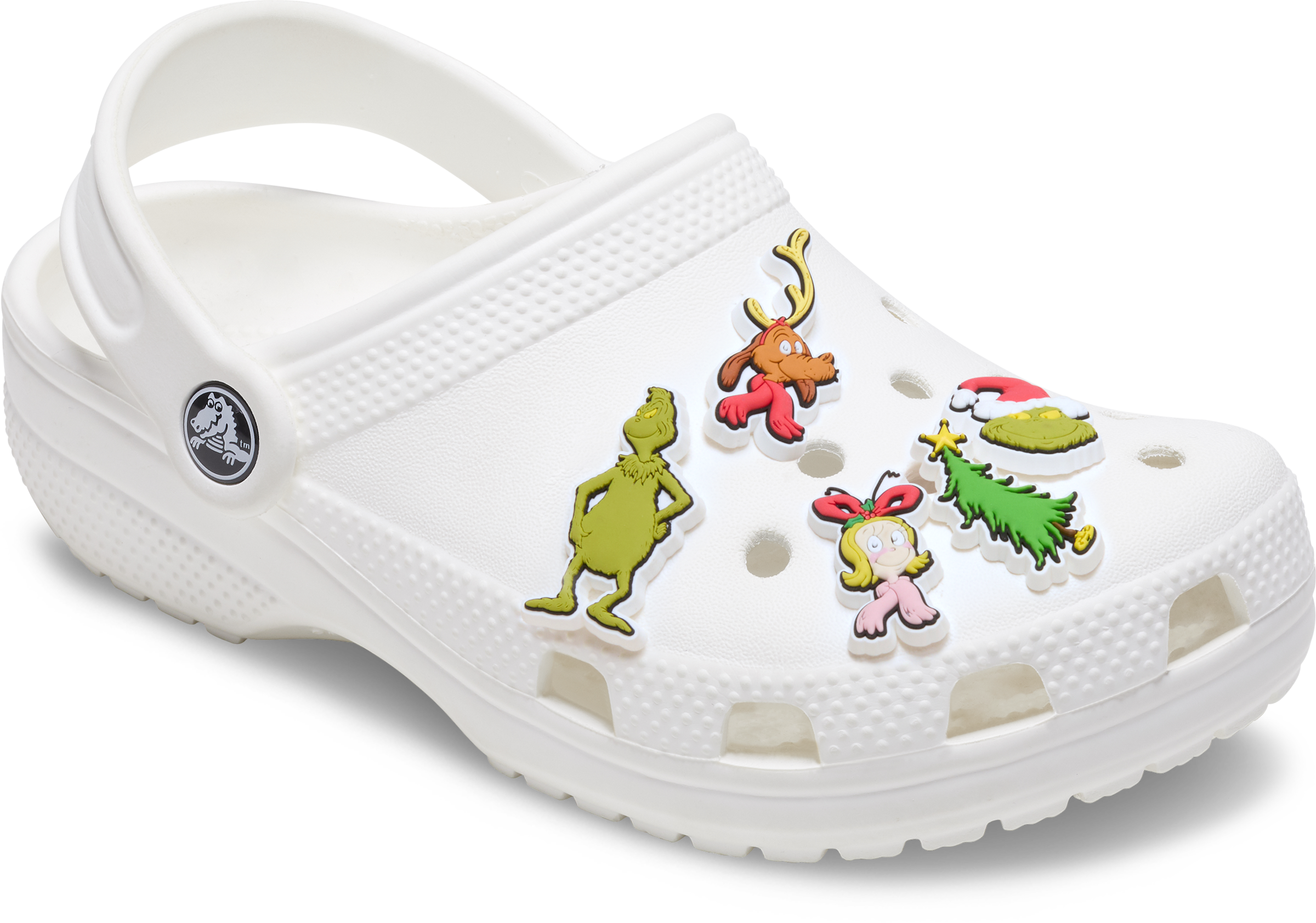 Crocs Schuhanstecker »Jibbitz™ The Grinch« Set, Kein Spielzeug. Nicht für Kinder unter 3 Jahren geeignet, 5 Stk. tlg. Charm Anstecker mit Grinch Motiven