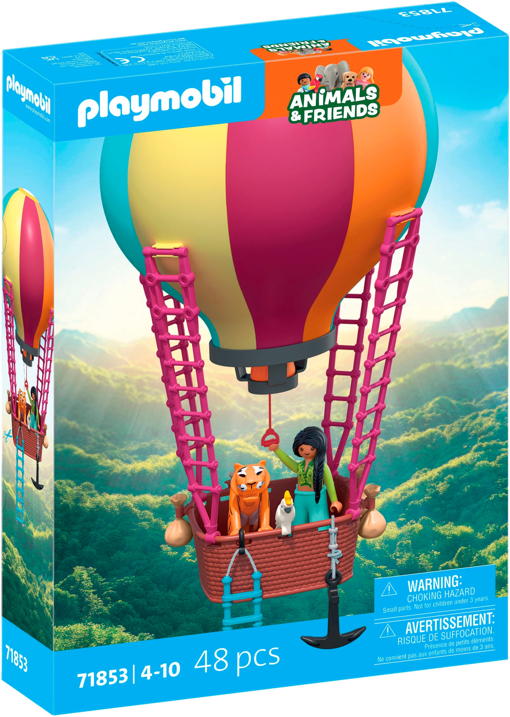 Playmobil® Konstruktions-Spielset »Ballonreise (71853), Animals & Friends«, (48 St.), Made in Europe