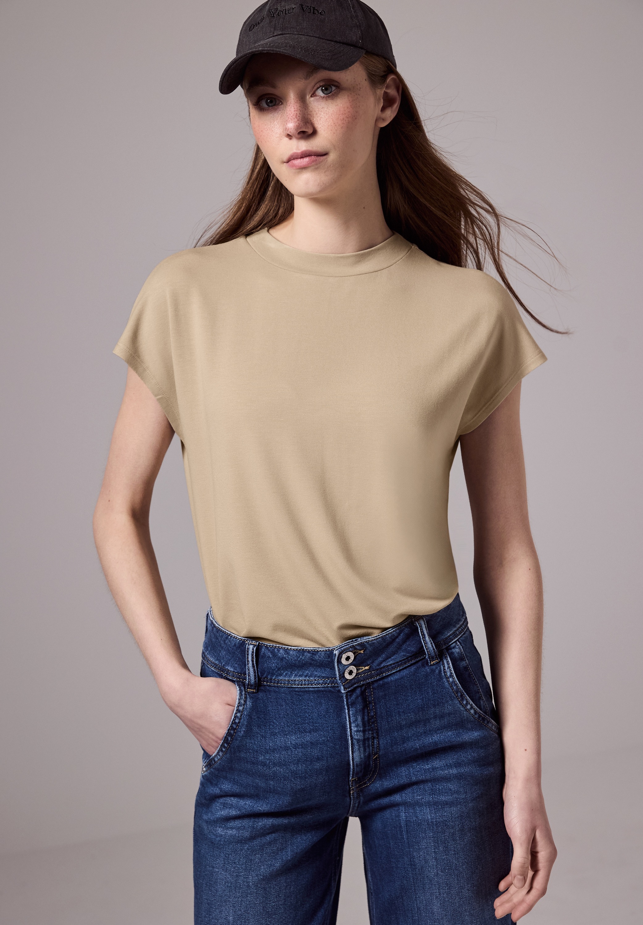 STREET ONE STUDIO T-Shirt mit Turtleneck günstig online kaufen