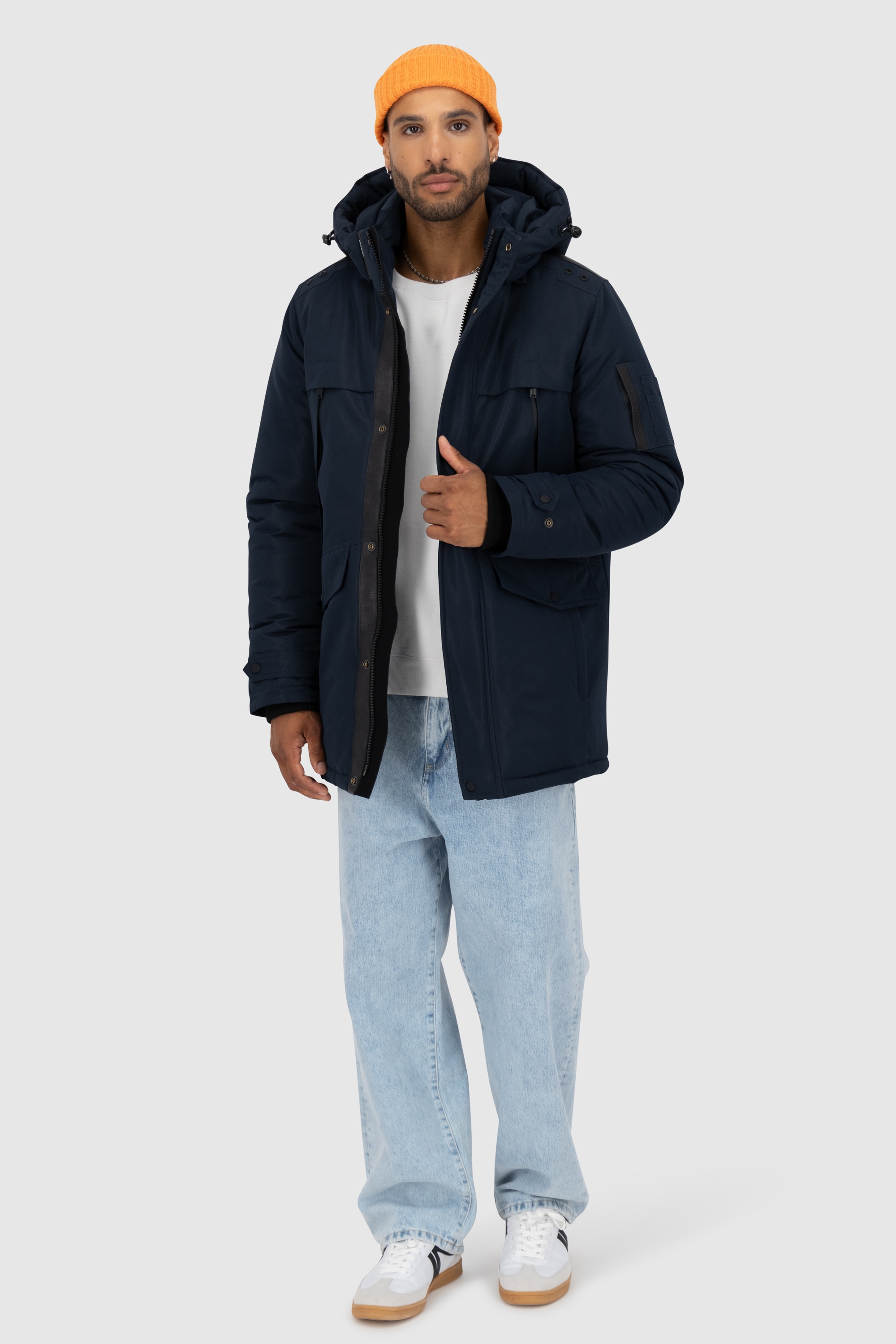 Alife & Kickin Winterjacke »Herren GeoffAK A«, mit Kapuze, Warm gefütterte Jacke mit abnehmbarer Kapuze