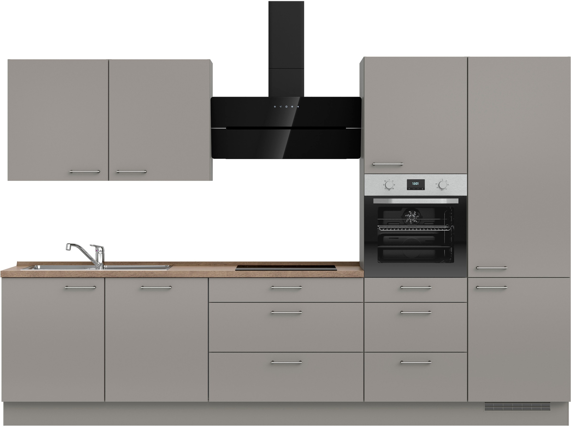 nobilia Küchenzeile ""Laser II", Ausrichtung wählbar, Breite 330 cm" vormon günstig online kaufen