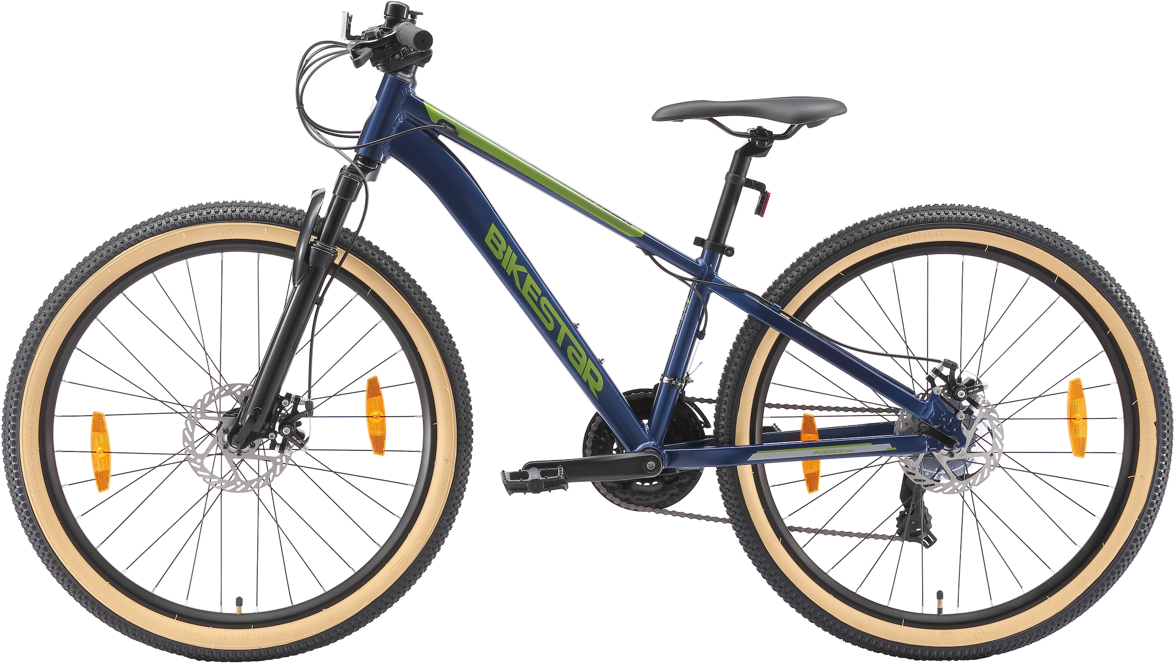Bikestar Mountainbike 21 Gang Shimano RD-TY300 Schaltwerk Kettenschaltung für Damen und Herren, Kettenschaltung