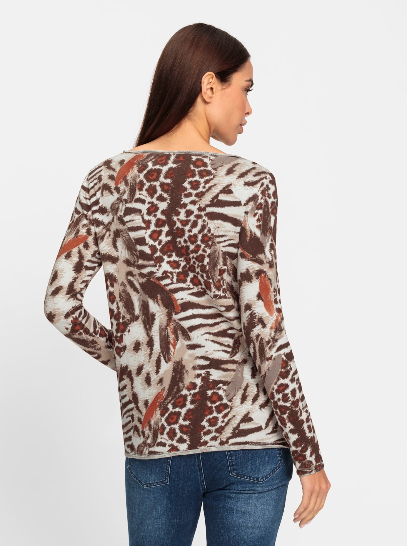 heine Rundhalsshirt "Druck-Shirt", 1 Stk. günstig online kaufen