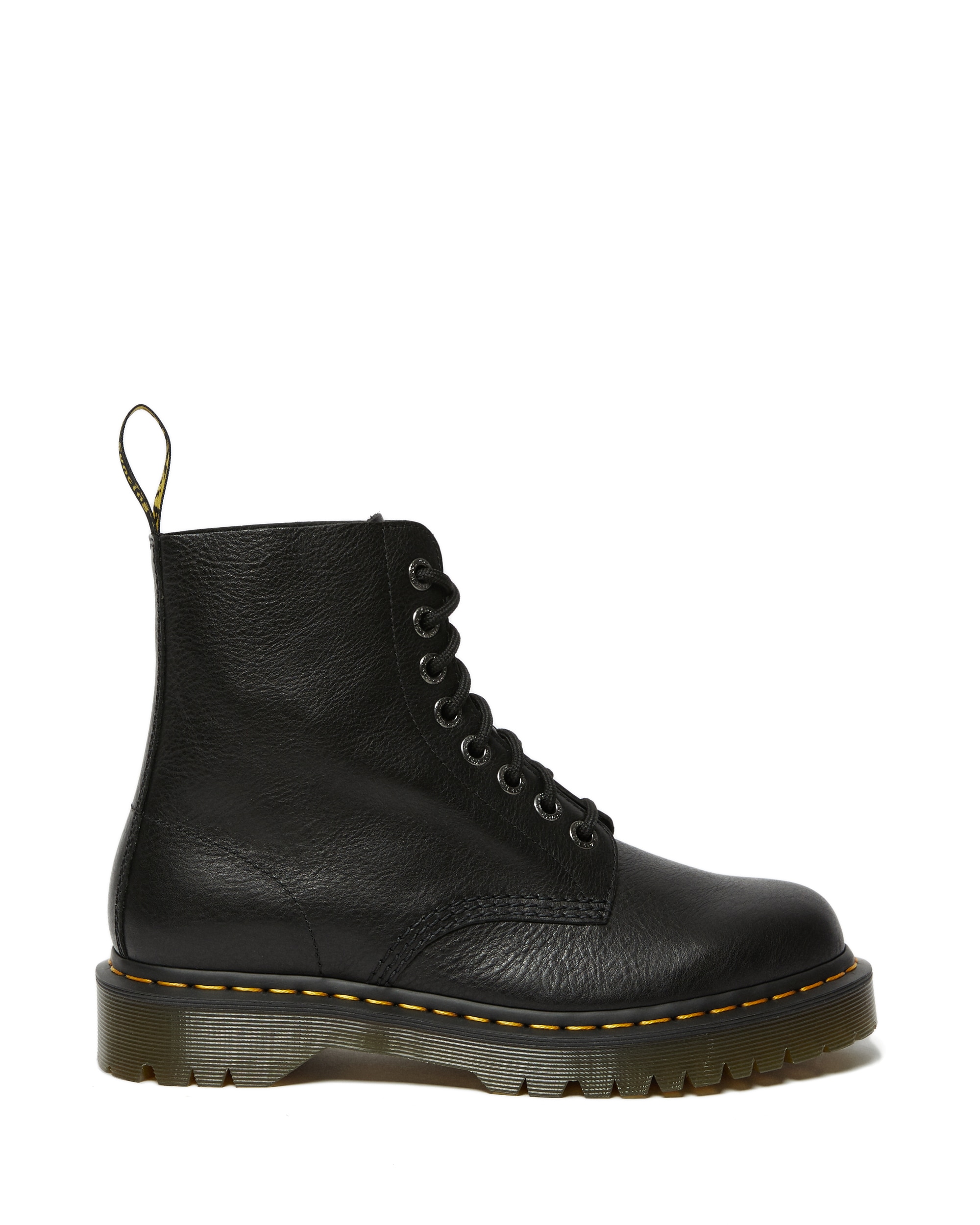 DR. MARTENS Schnürboots »1460«  Blockabsatz, Stiefelette mit typisch, gelber Rahmennaht