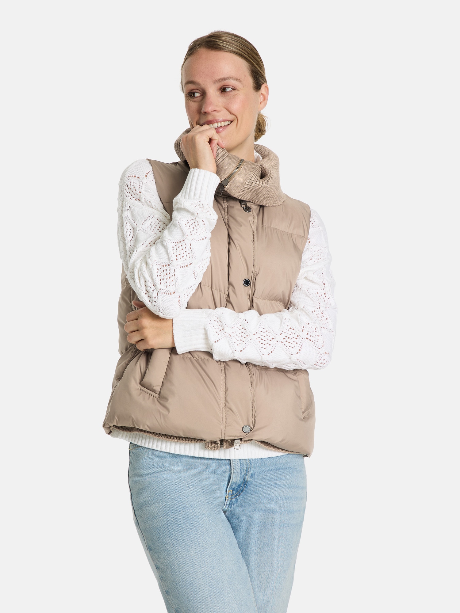 Lieblingsstück Steppweste "BatonL", mit Strick-Details günstig online kaufen