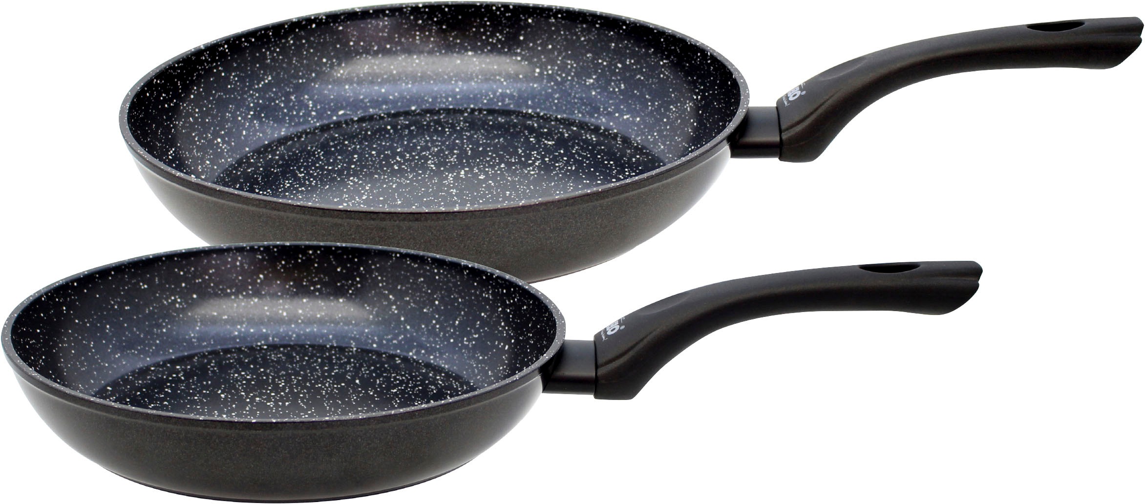 Elo Pfannen-Set "Pure Belugo" Aluminium Set, 1x Bratpfanne Ø 24 cm, 1x Bratpfanne Ø 28 cm, 2 Stk. tlg. Induktion