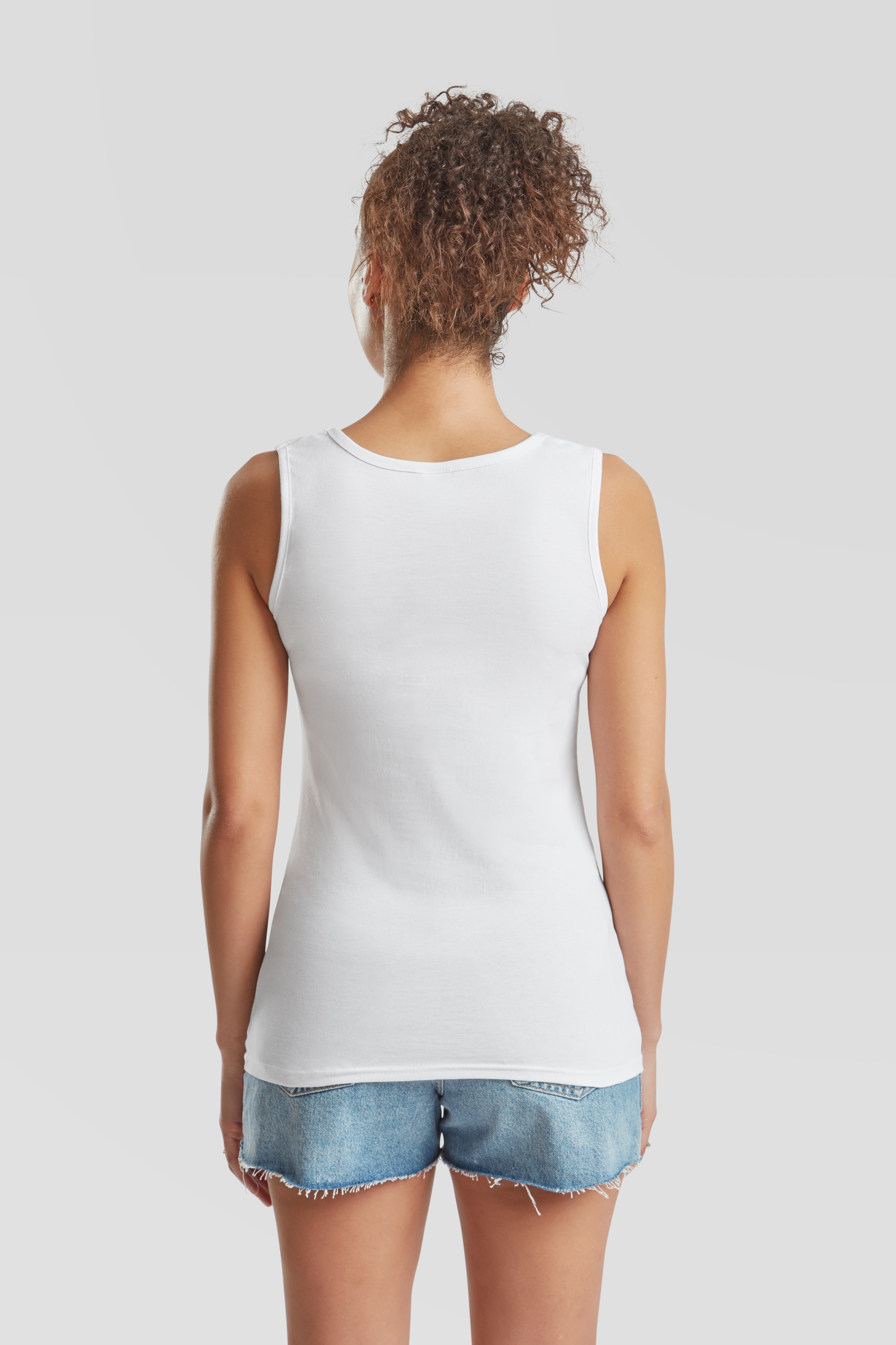 Thumbnail - Fruit of the Loom Tanktop Packung, 3 Stk. tlg. aus reiner Baumwolle, Rundhals