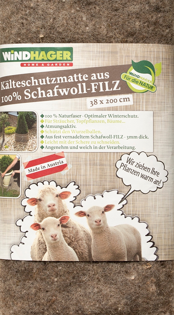 Windhager Winterschutzvlies »aus Schafwolle, Filzmatte für Pflanzen, Kälteschutz und Unkrautschutz« 1 Stk. tlg. Gartenvlies erhältlich in unterschiedlichen Größen