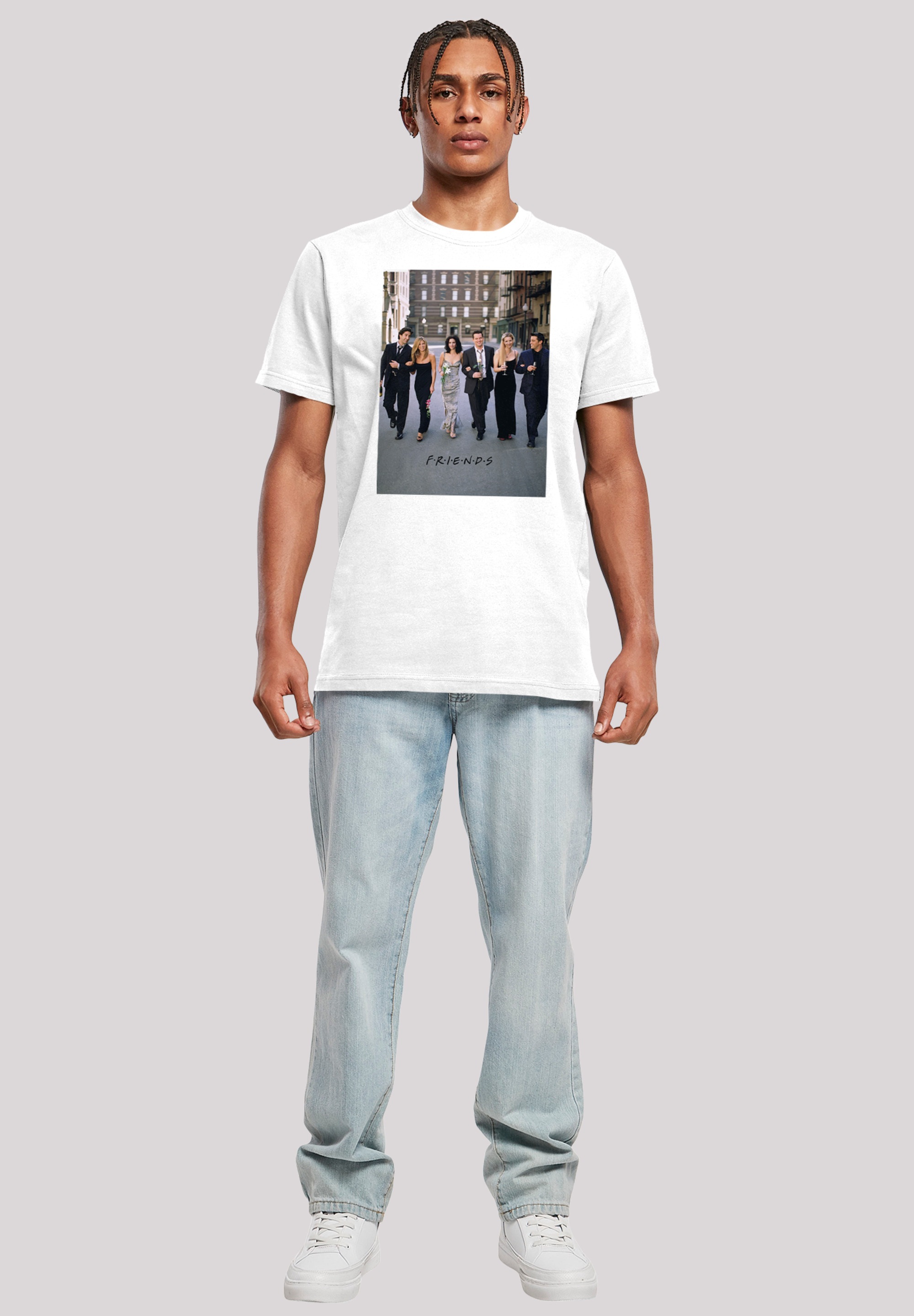 F4NT4STIC T-Shirt »FRIENDS TV Serie Flowers«, Herren,Premium Merch,Regular-Fit,Basic,Bedruckt