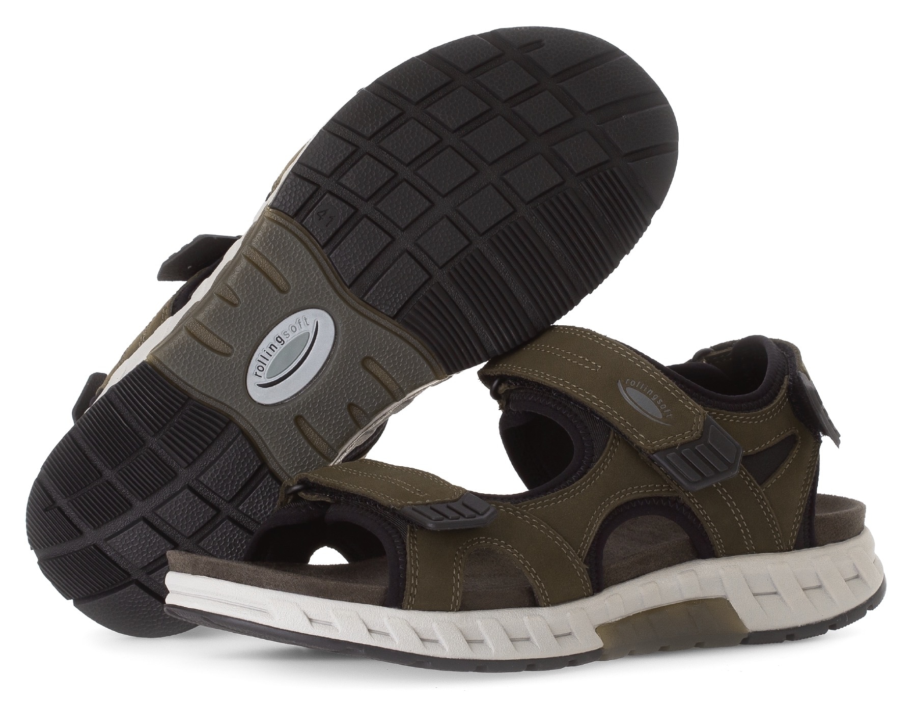 Gabor Rollingsoft Trekkingsandale, Sommerschuh, Klettschuh, Freizeitsandale in Komfortweite G (weit)