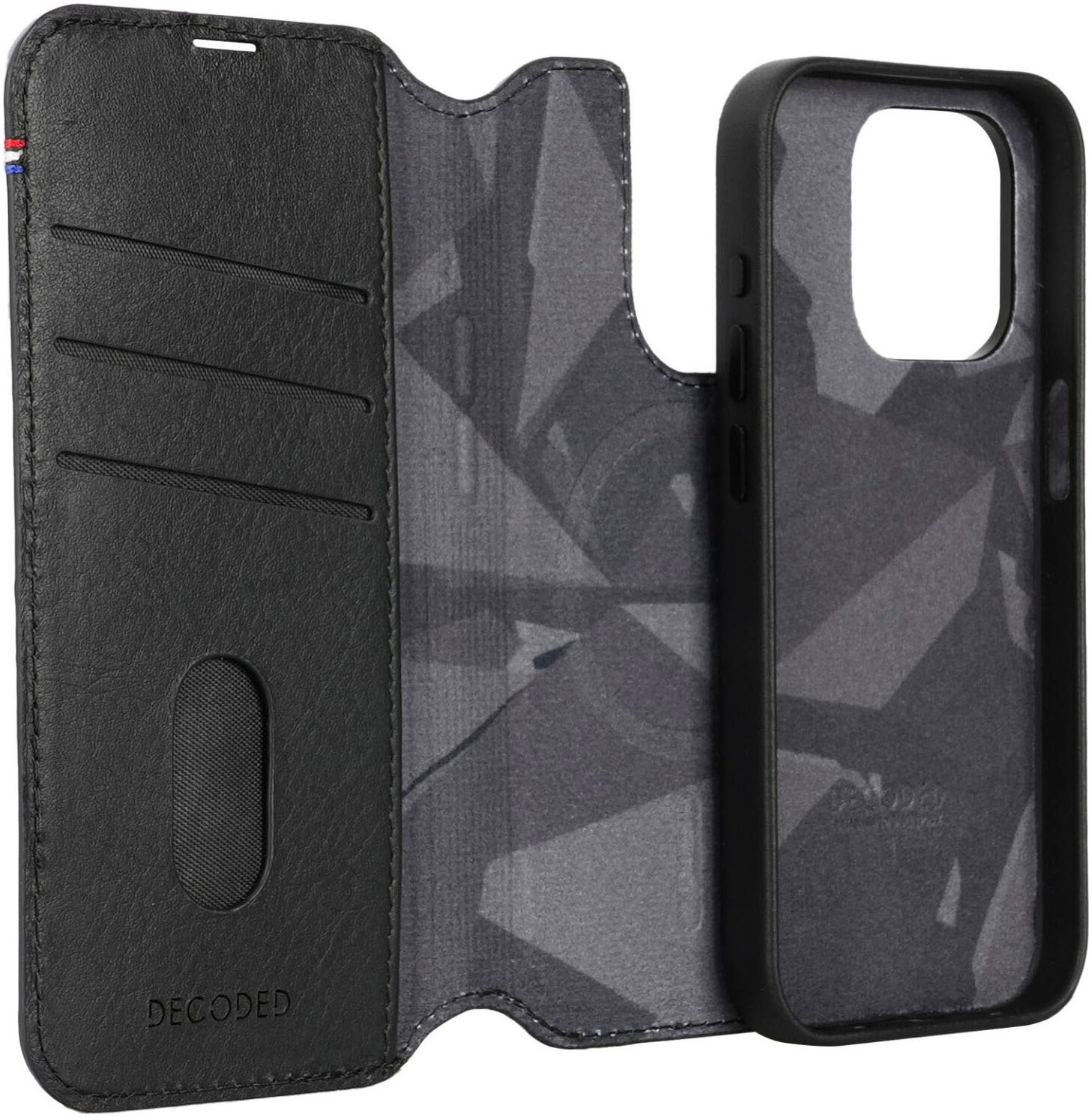 DECODED Smartphone-Hülle »Leather Detachable Wallet iPhone 15 Pro Max«, iPhone 15 Pro Max, 17 cm (6,7 Zoll)