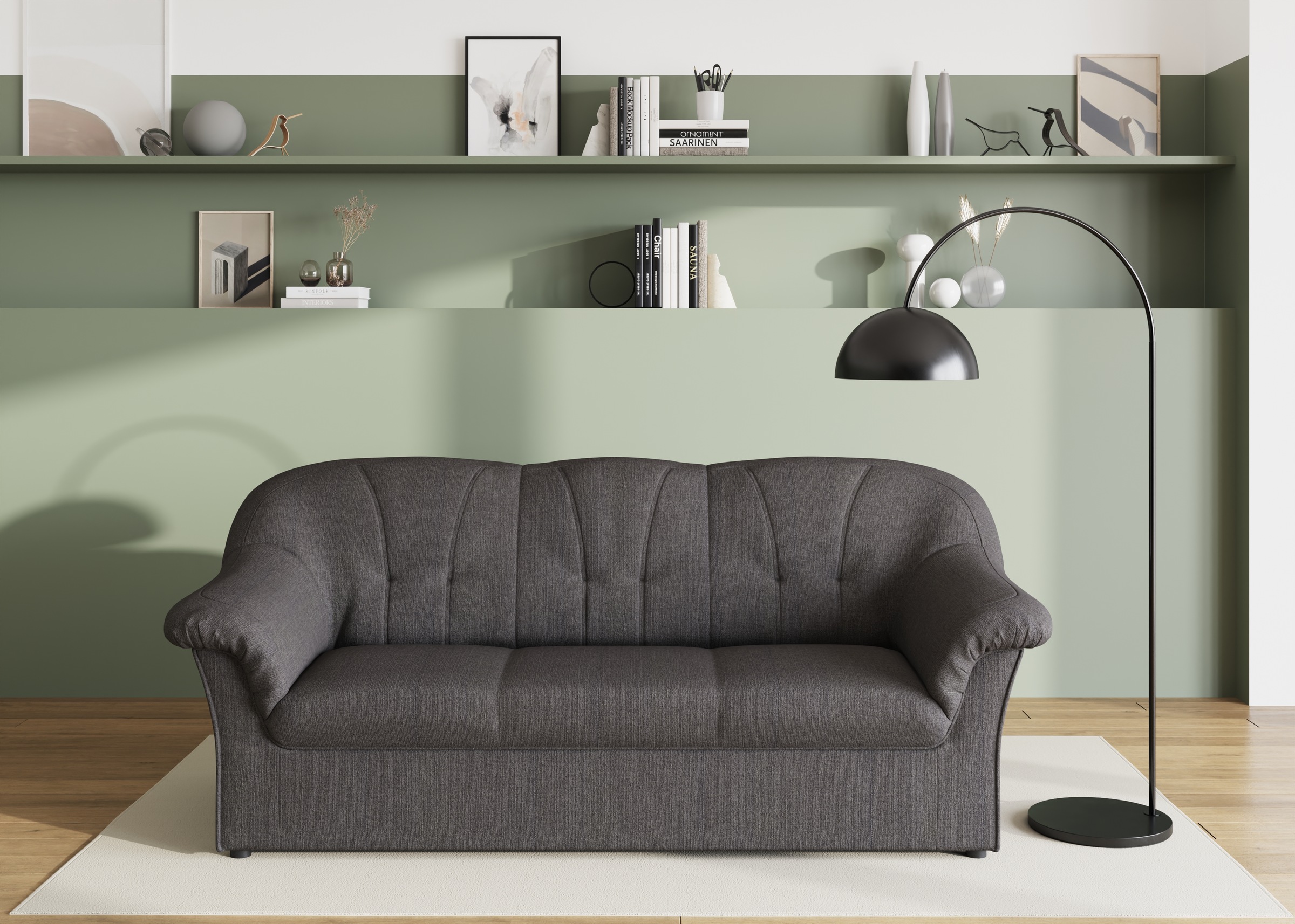 DOMO collection 3-Sitzer "Pegnitz für kleine Räume, Breite 185cm" zeitlos, günstig online kaufen