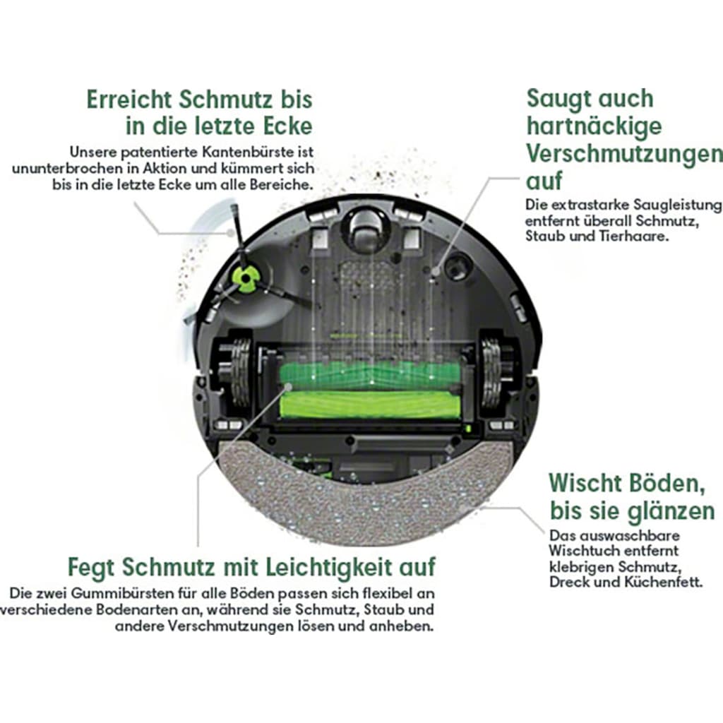 iRobot Saugroboter »Roomba Combo j7+ (c755840) mit autom. Absaugstation«, Saug- und Wischroboter