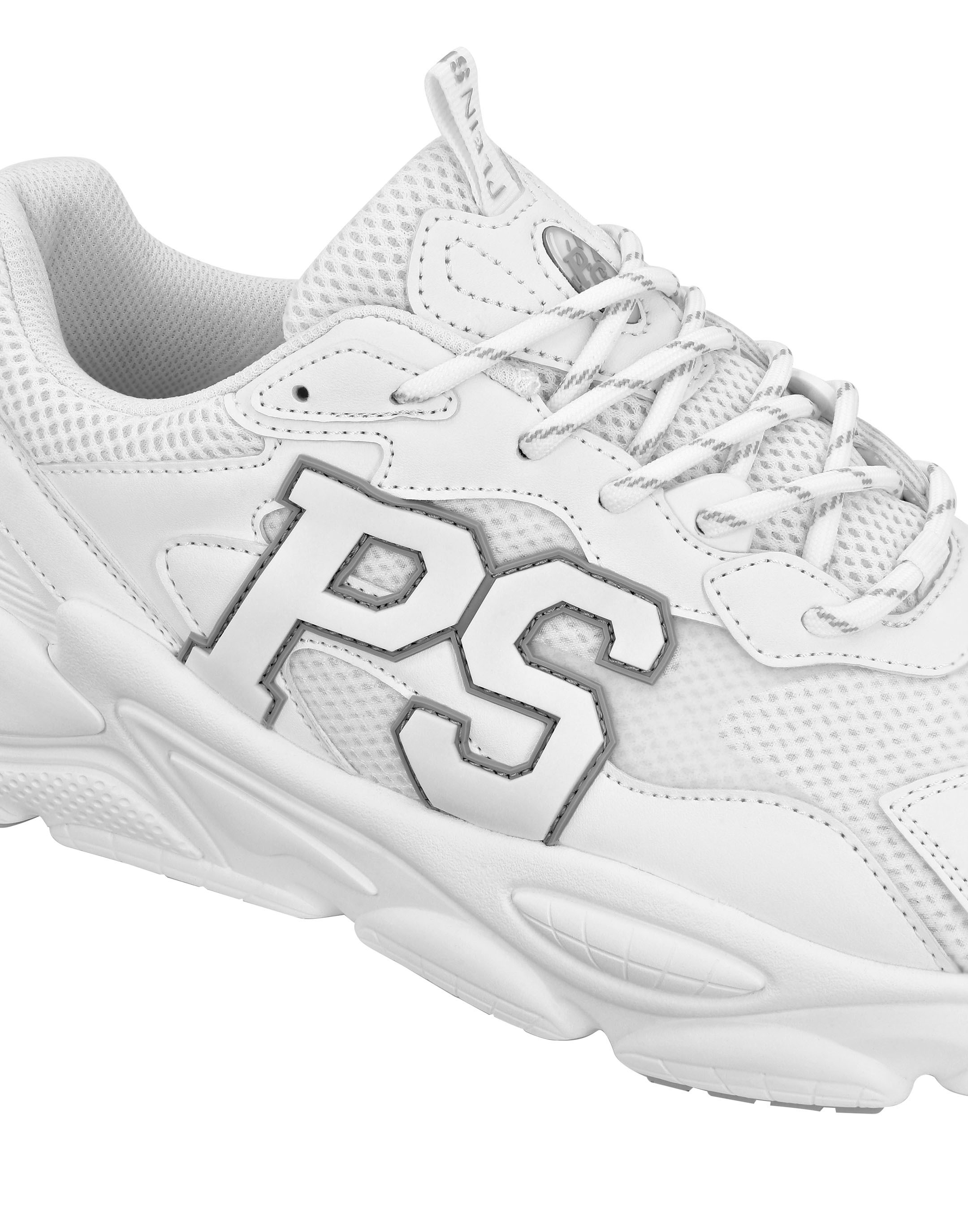 Sneaker PLEIN SPORT "Sneaker", Damen, Gr. 43, Normalschaft, weiß (0101, weiß, weiß), Schuhe Sneaker 2