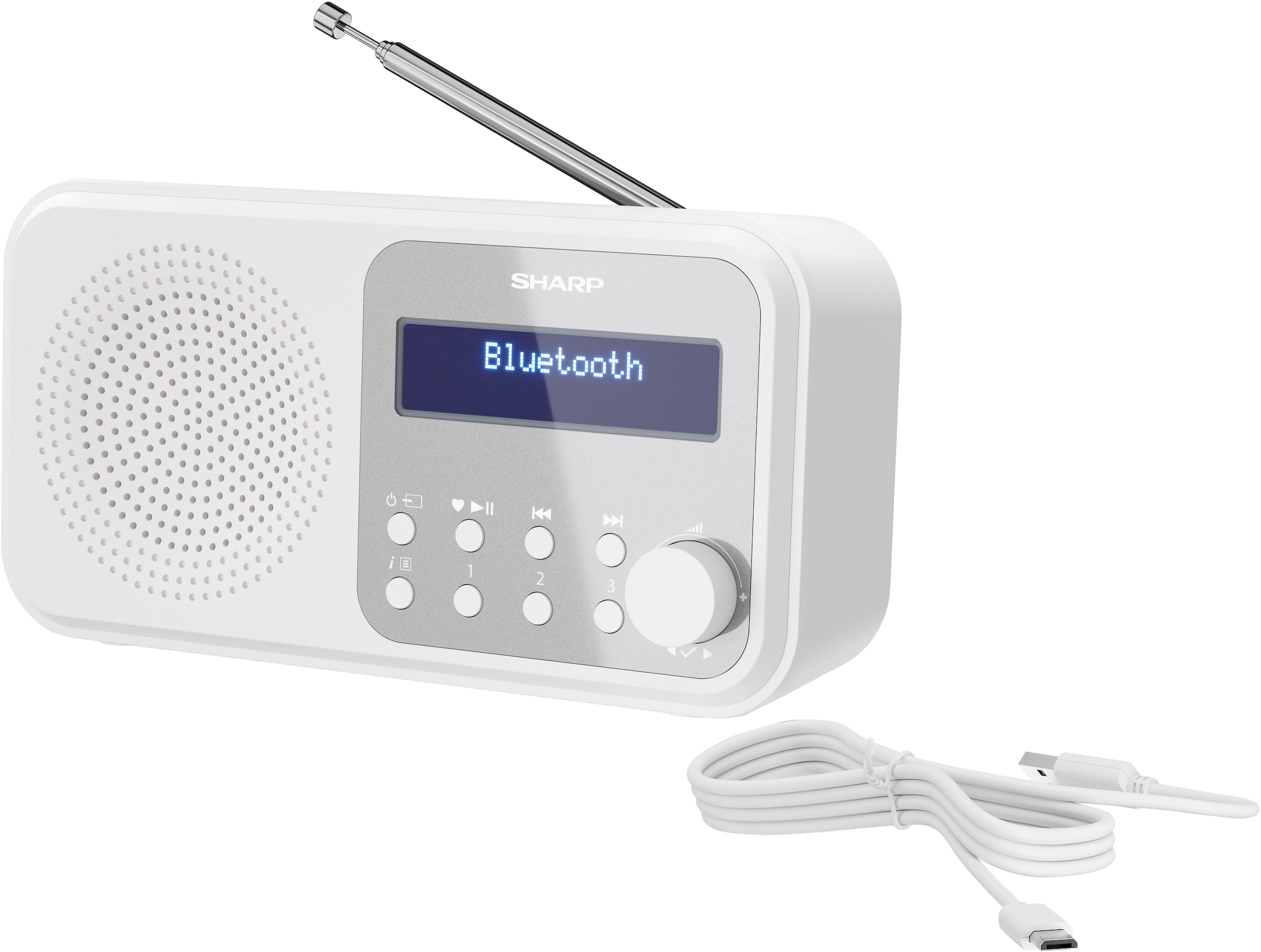 Sharp Radio »DR-P420«, (Bluetooth-A2DP Bluetooth-AVRCP Bluetooth Digitalradio (DAB+)-FM-Tuner mit RDS 2 W)