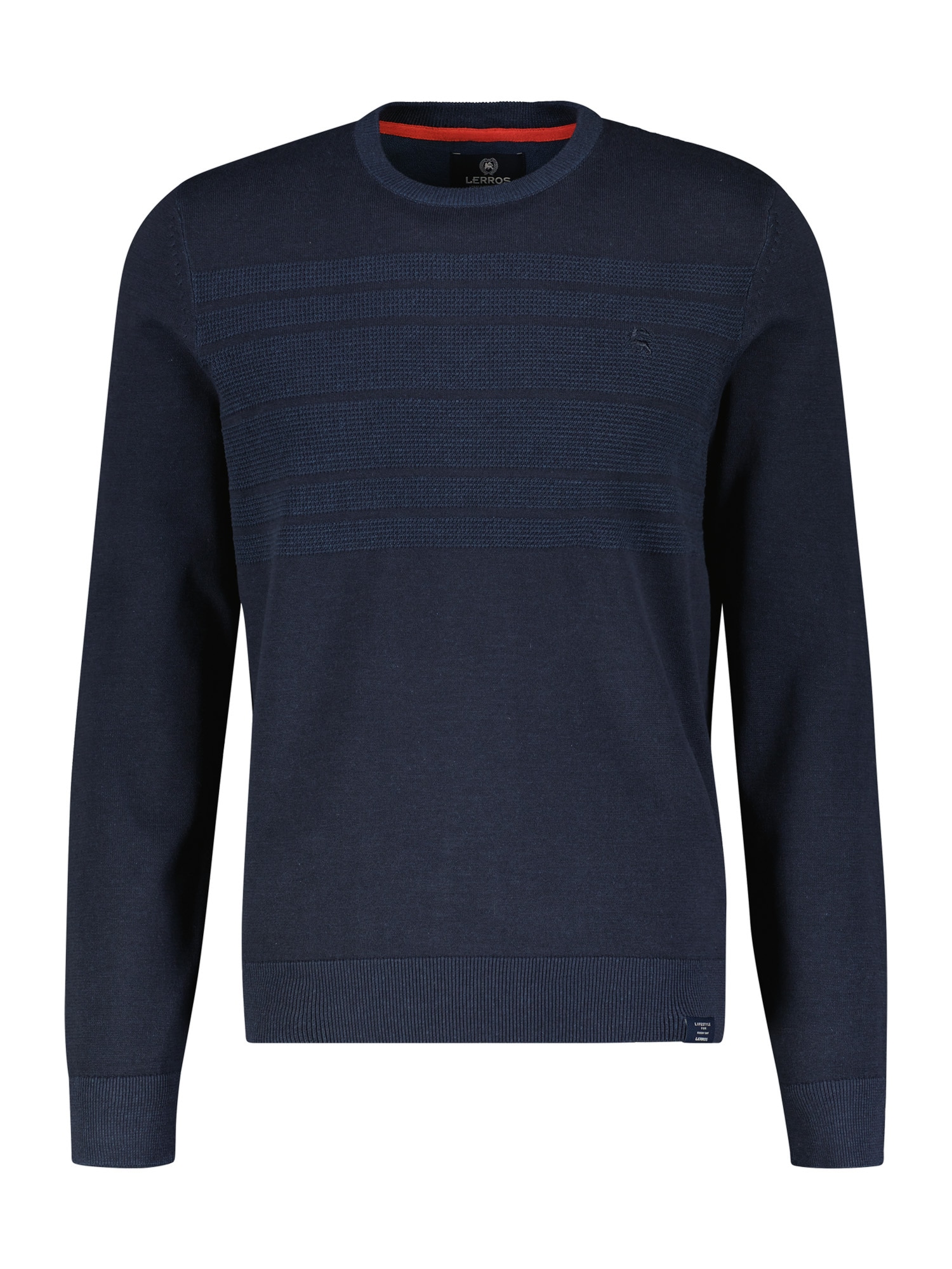 LERROS Strickpullover "LERROS Strickpullover, tonal gestreift" günstig online kaufen