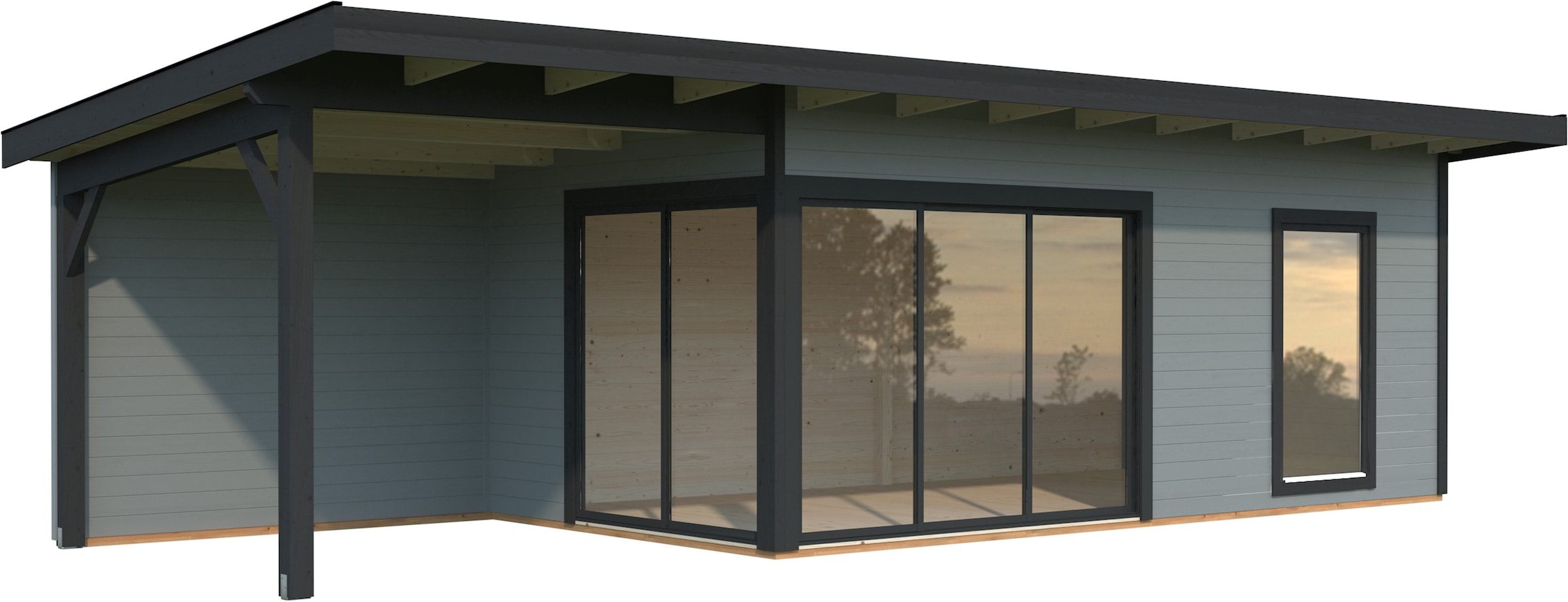 Palmako Gartenhaus "Andrea 17,1+7,9 m², Slide Plus"