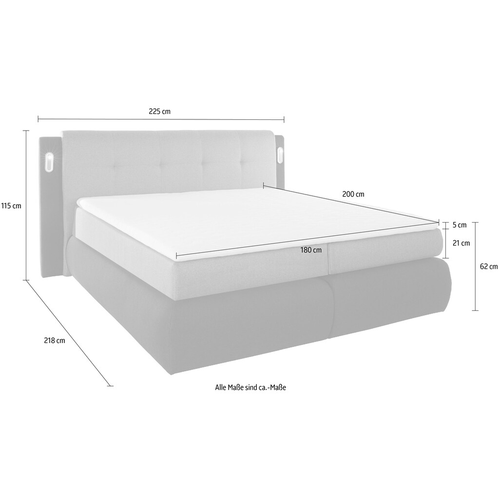 COLLECTION AB Boxspringbett »Borna«