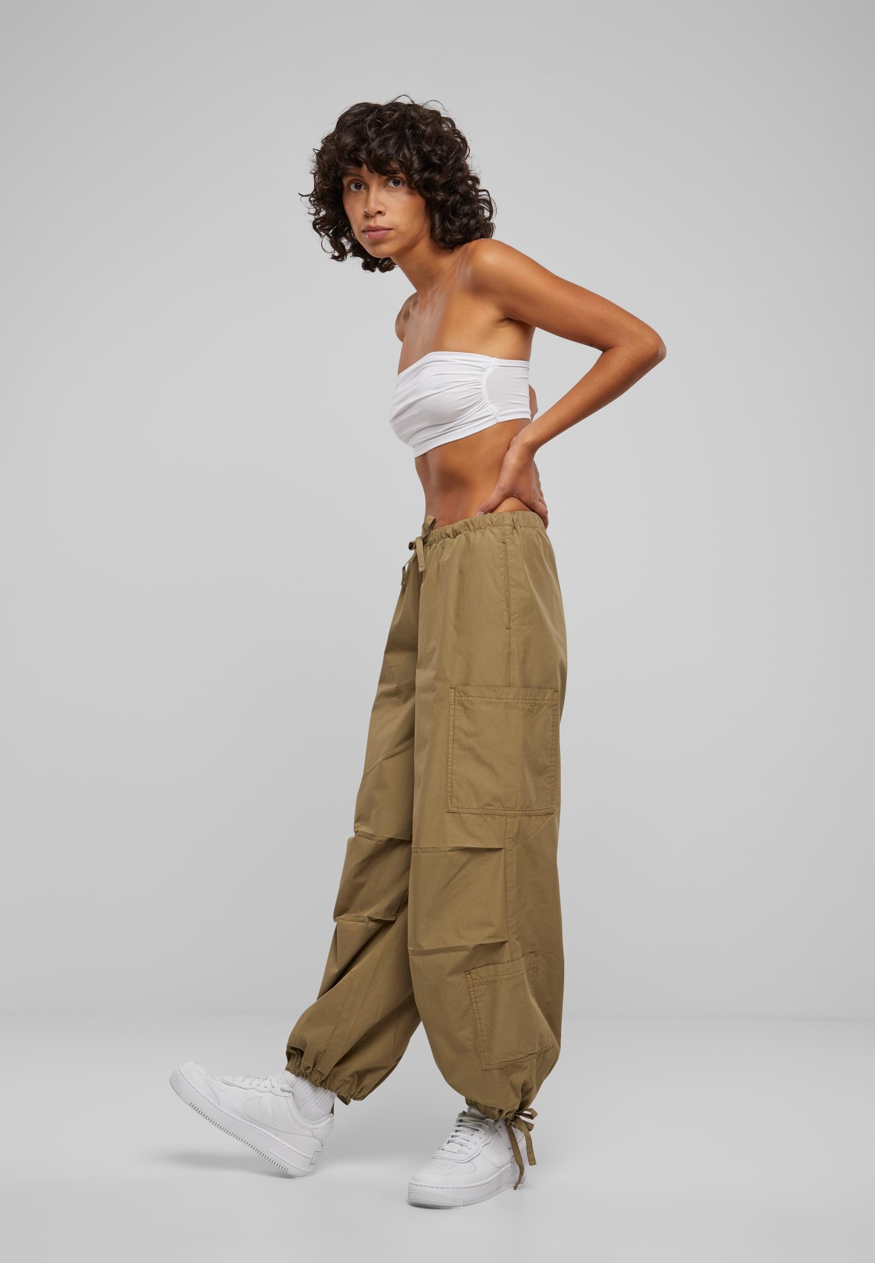 URBAN CLASSICS Cargohose »Urban Classics Ladies Cotton Cargo Parashute Pants«, (1 tlg.)