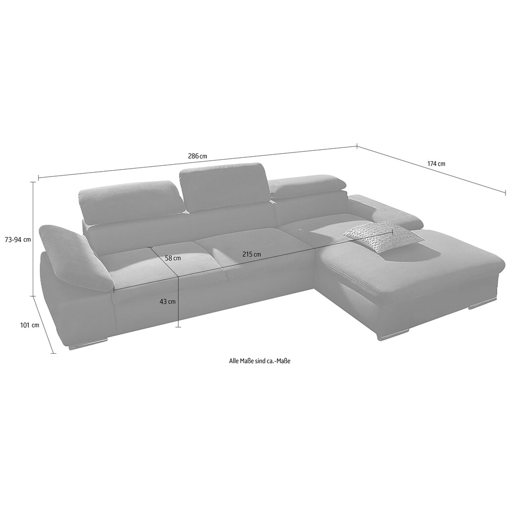 sit&more Ecksofa »Valantine«