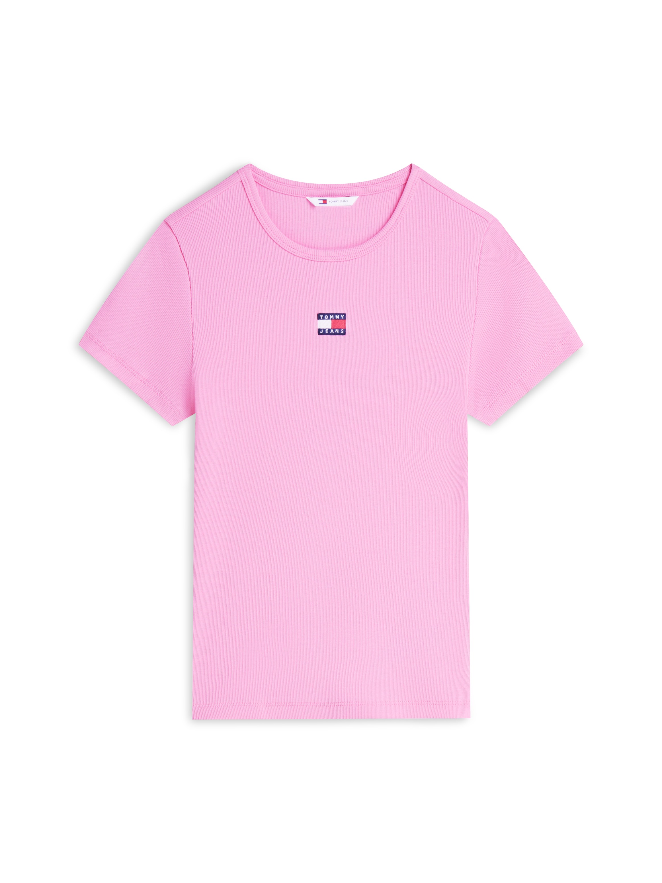 Tommy Jeans Kurzarmshirt »TJW SLIM BADGE RIB TEE« mit gerippter Struktur