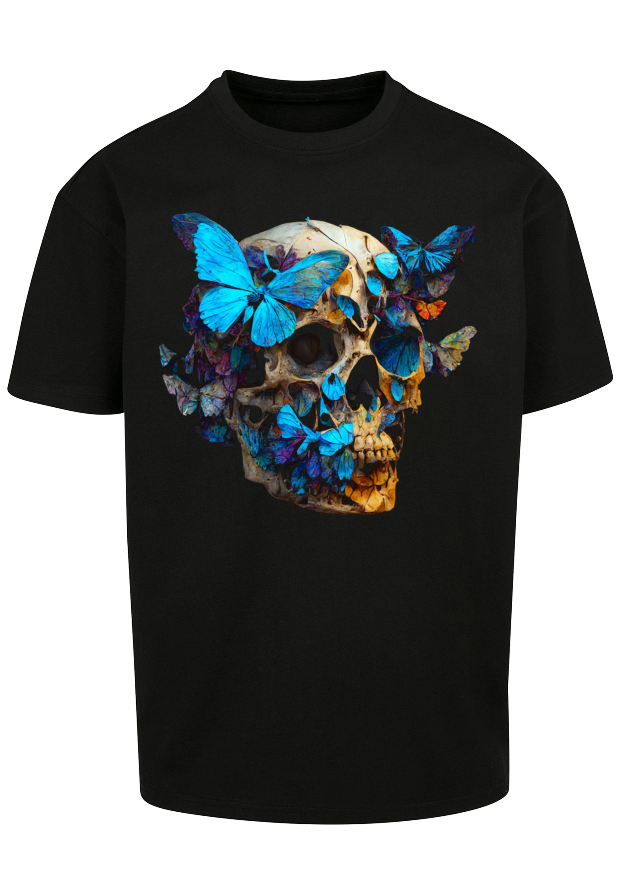 F4NT4STIC T-Shirt "Schmetterling Skull OVERSIZE TEE", Print günstig online kaufen