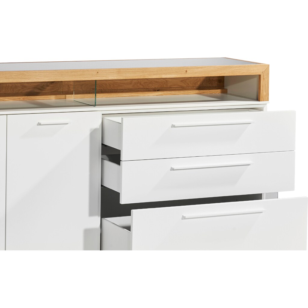 Wohnen Kommoden & Sideboards GALLERY M branded by Musterring Lowboard »Arrive 73151«, Breite 120,3 cm, mit 2 Auszügen und einem Wohnen Kommoden & Sideboards GALLERY M branded by Musterring Lowboard »Arrive 73151«, Breite 120,3 cm, mit 2 Auszügen und einem