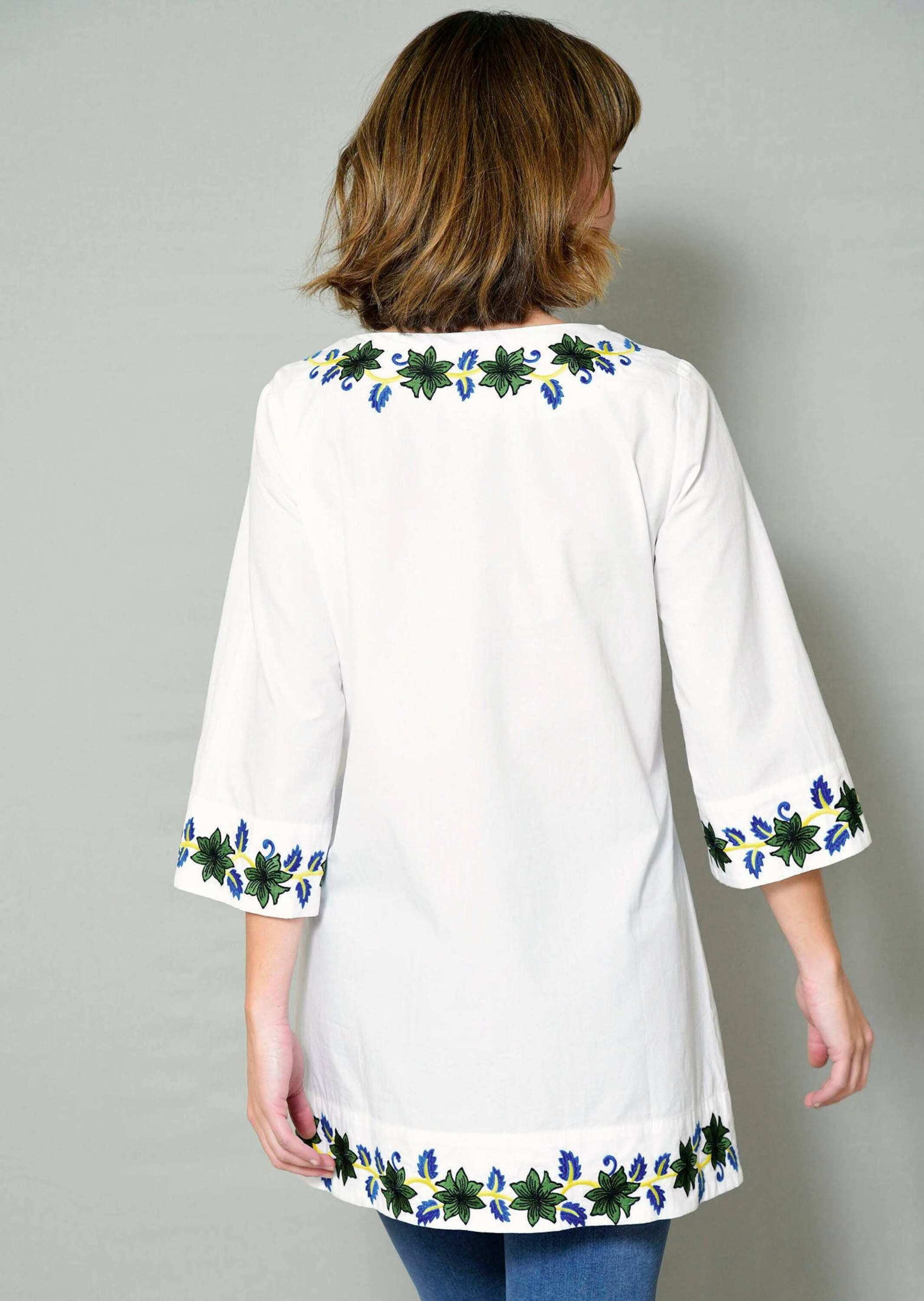 Alba Moda Tunika »Tunika Tunika mit dekorativer Stickerei«