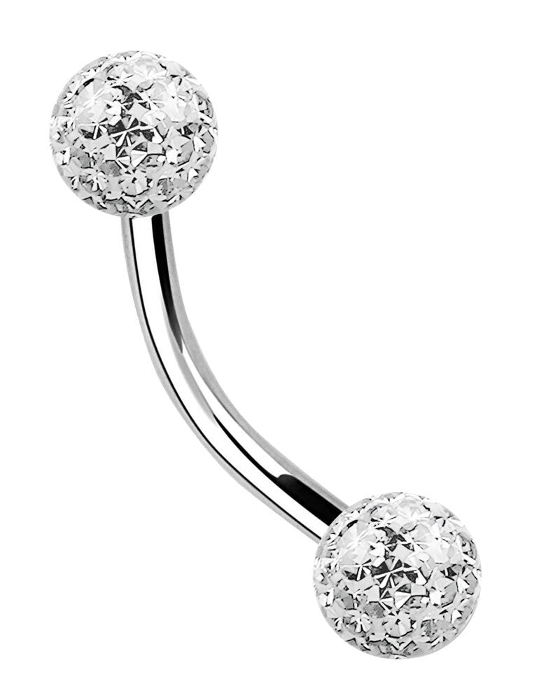 Adelia´s Intimpiercing »Piercing - Intimpiercing Titan Banane Zirkonia« Banane mit Zirkonia, 1,6 mm Länge, 1,6 mm Stärke, Titan