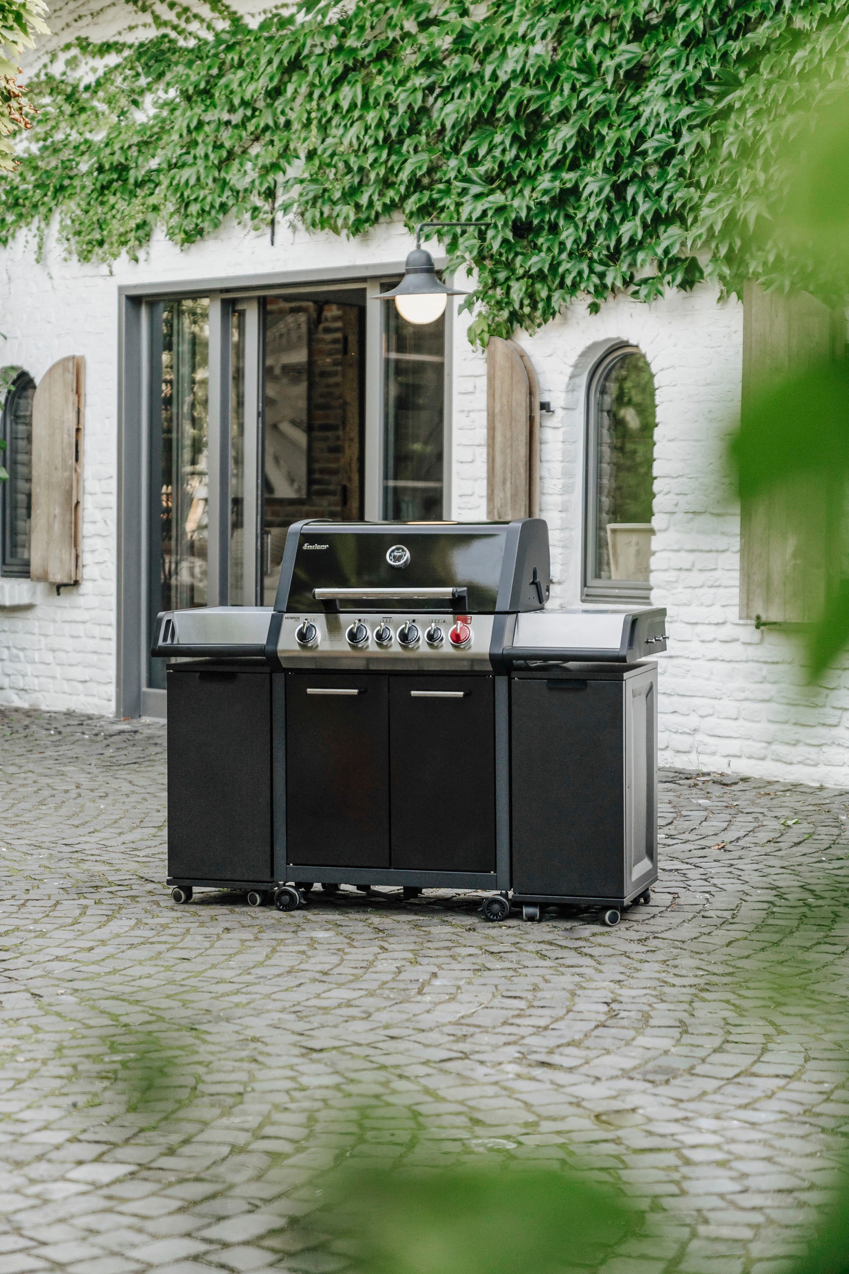 Enders® Gasgrill »Monroe Black Pro 4 IK Turbo«, BxTxH: 154x58x119 cm