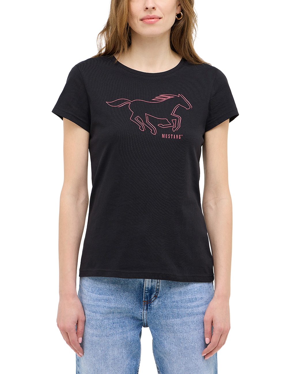 MUSTANG Kurzarmshirt "Damen Style Loa" günstig online kaufen