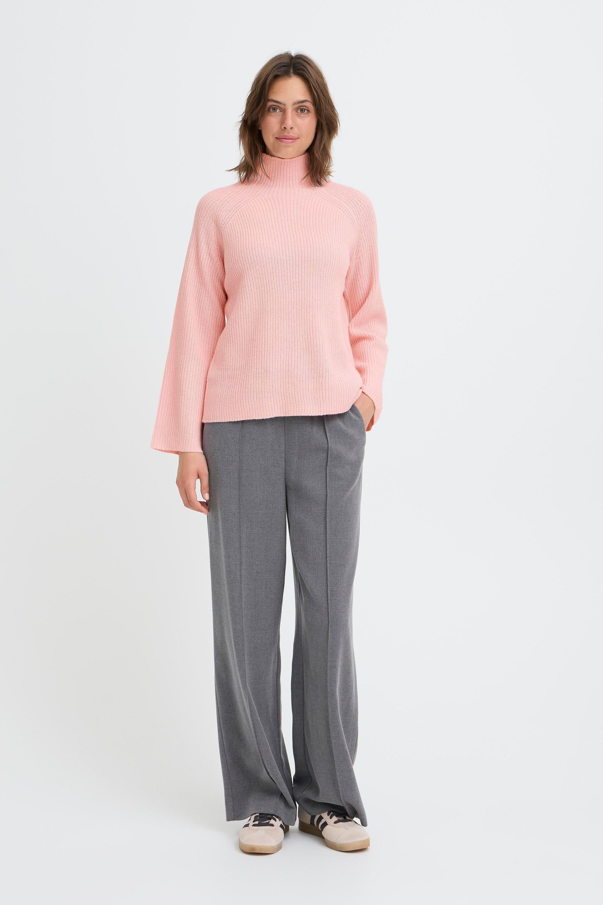 OXMO Strickfleece-Pullover »Strickpullover OXBMMNELLY TURTLENECK«