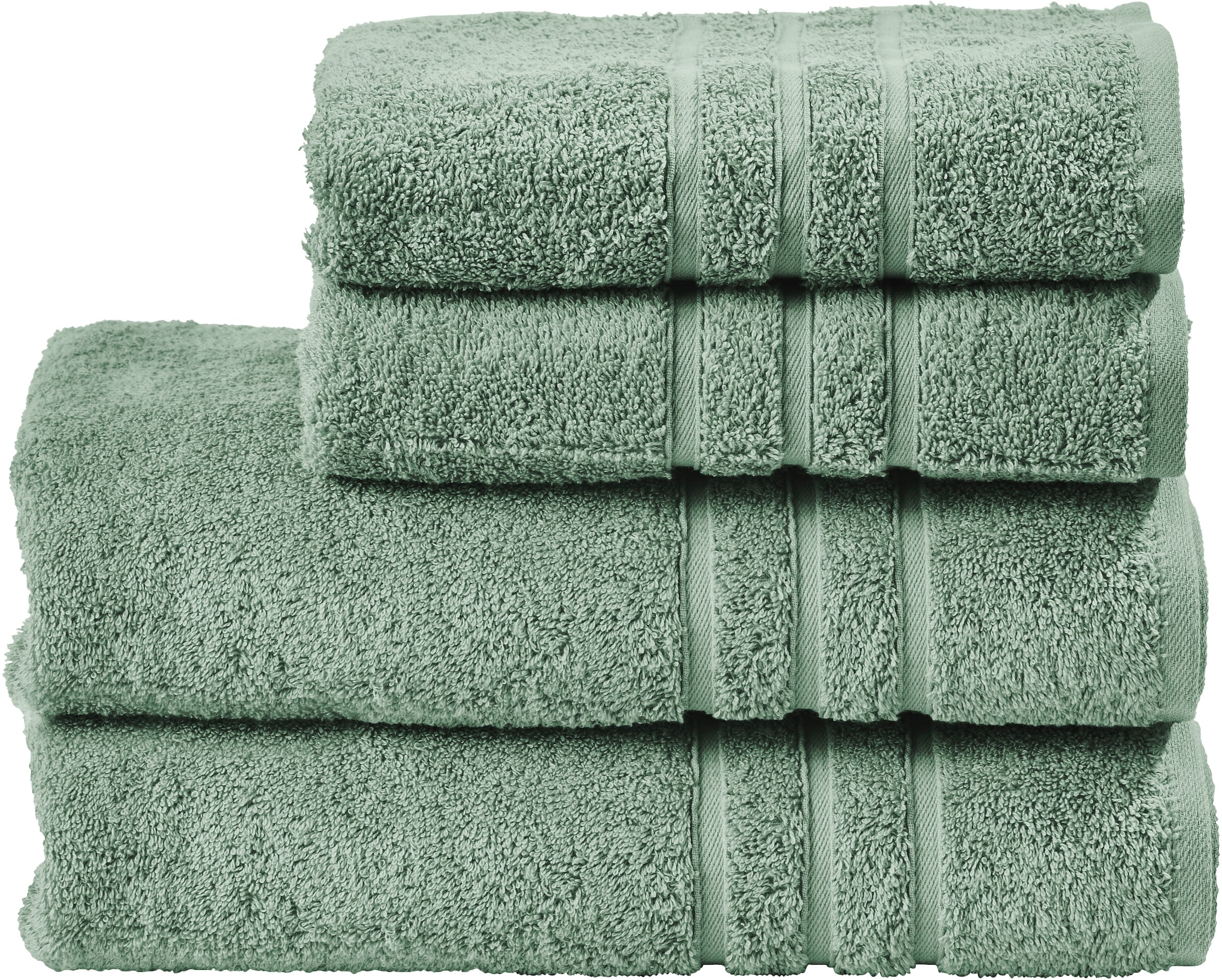 done. Handtuch Set "Daily Uni" 2x Handtücher (50x100 cm) & 2 Duschtücher(70 günstig online kaufen