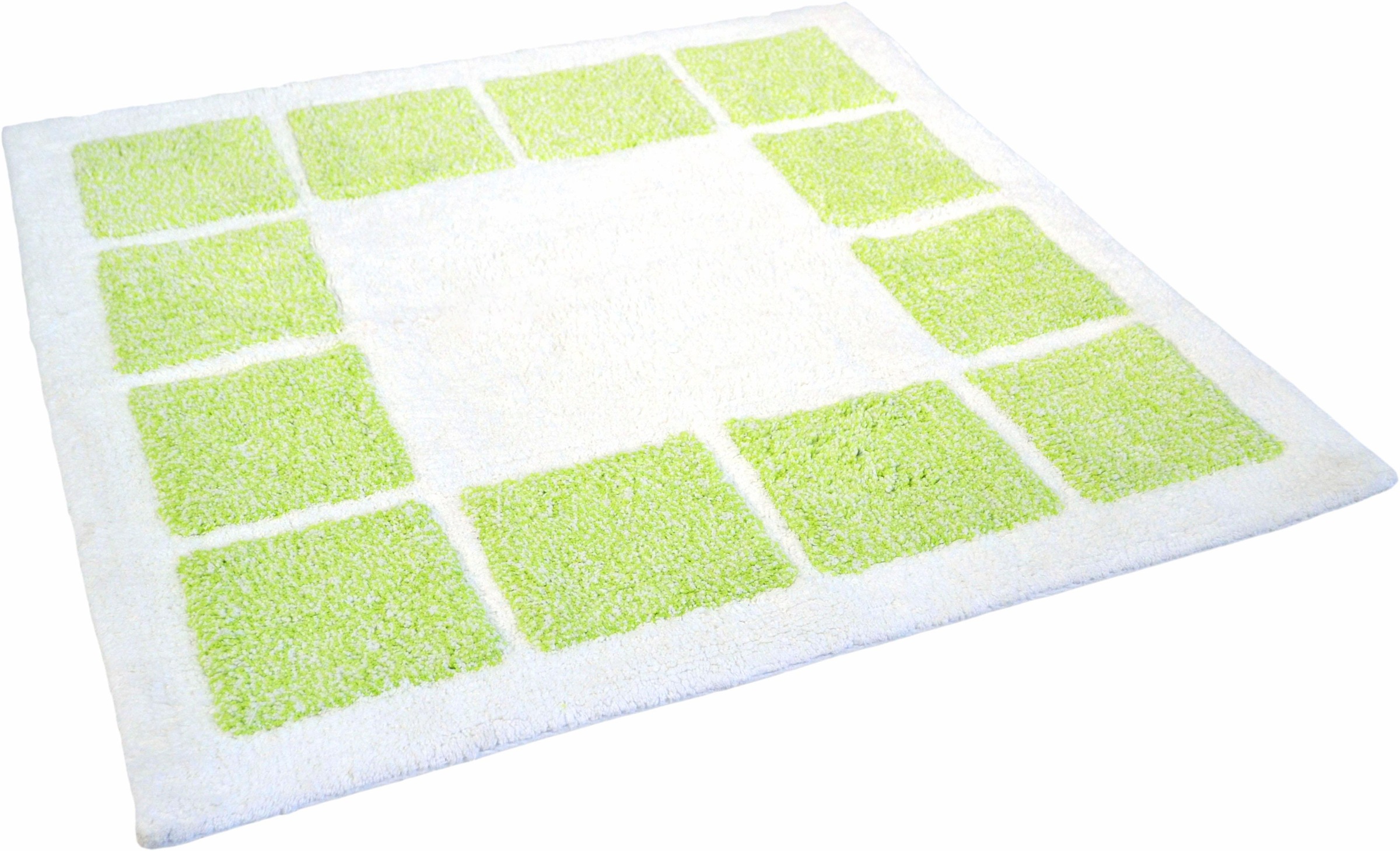 MESANA Badematte "Karo Melange" Höhe 15 mm rutschhemmend beschichtet fußbod günstig online kaufen