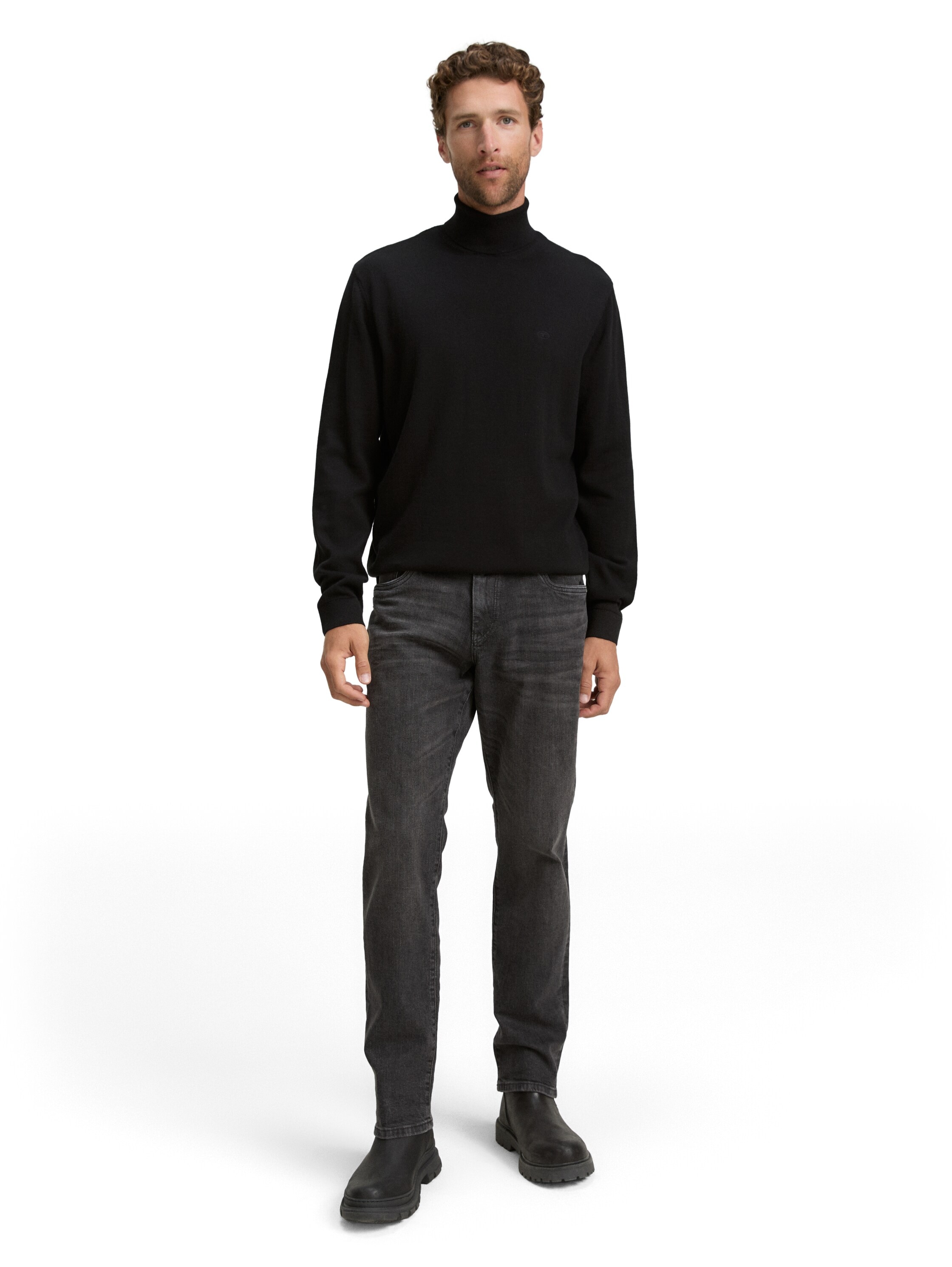 TOM TAILOR Rollkragenpullover, im Strick-Design