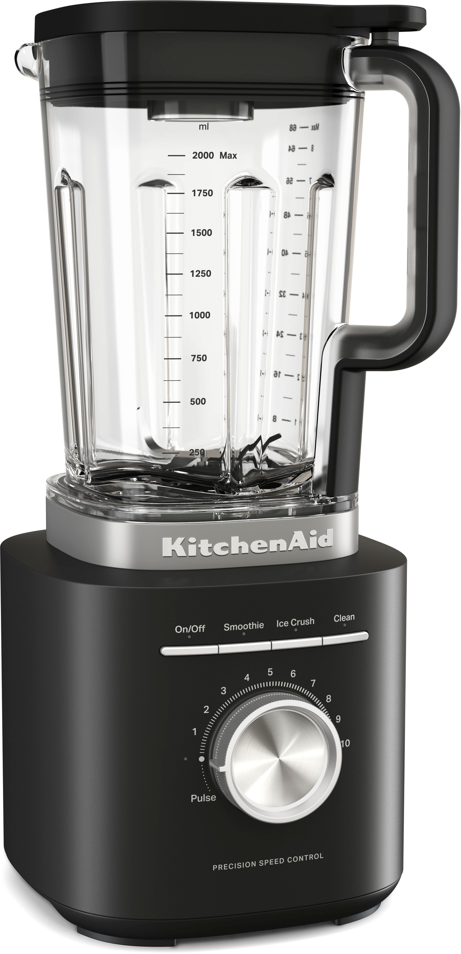 KITCHENAID Standmixer "5KSB2073EBM, schwarz matt", B:26cm H:41,7cm T:30,2cmmatt, schwarz, Zerkleinerer