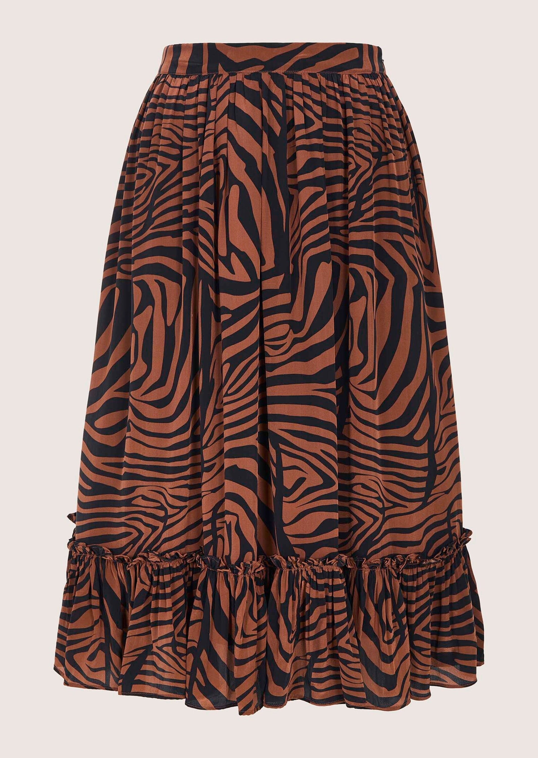 MADELEINE Sommerrock "Faltenrock Midirock mit Zebra-Print" günstig online kaufen
