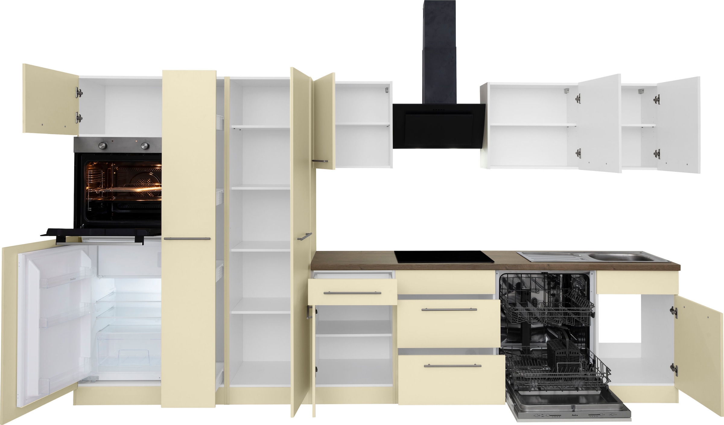 wiho Küchen Küchenzeile »Unna« ohne E-Geräte, Breite 360 cm