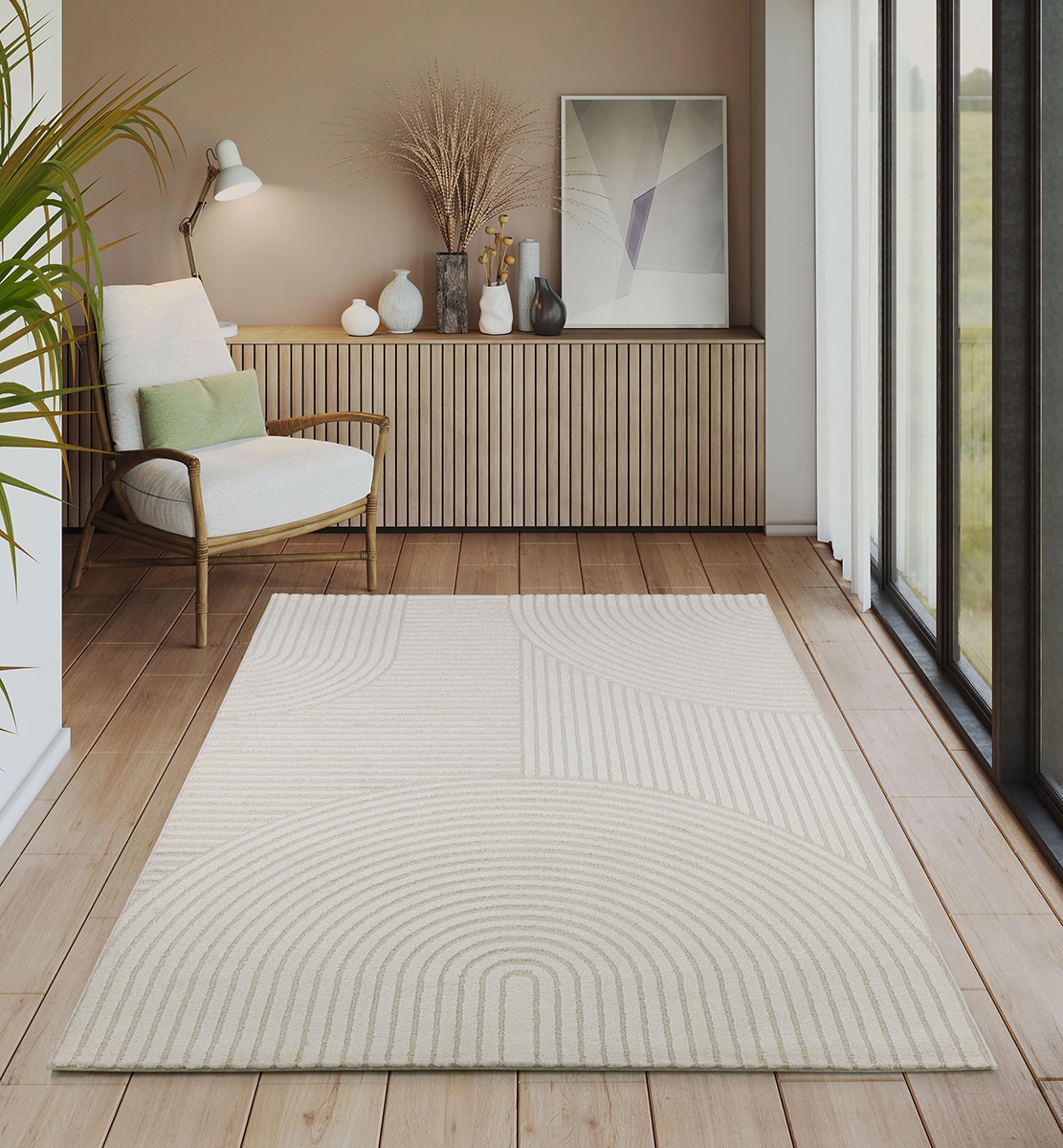 the carpet Teppich »Everest«, rechteckig, 14 mm Höhe, moderner Wohnzimmer Teppich hohe Flordichte