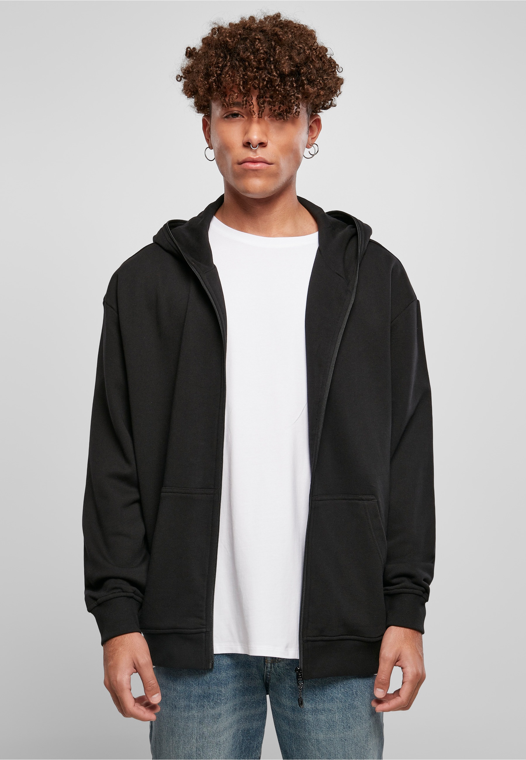 URBAN CLASSICS Kapuzenpullover »Urban Classics Herren Organic Full Zip Hoodie« 1 Stk.