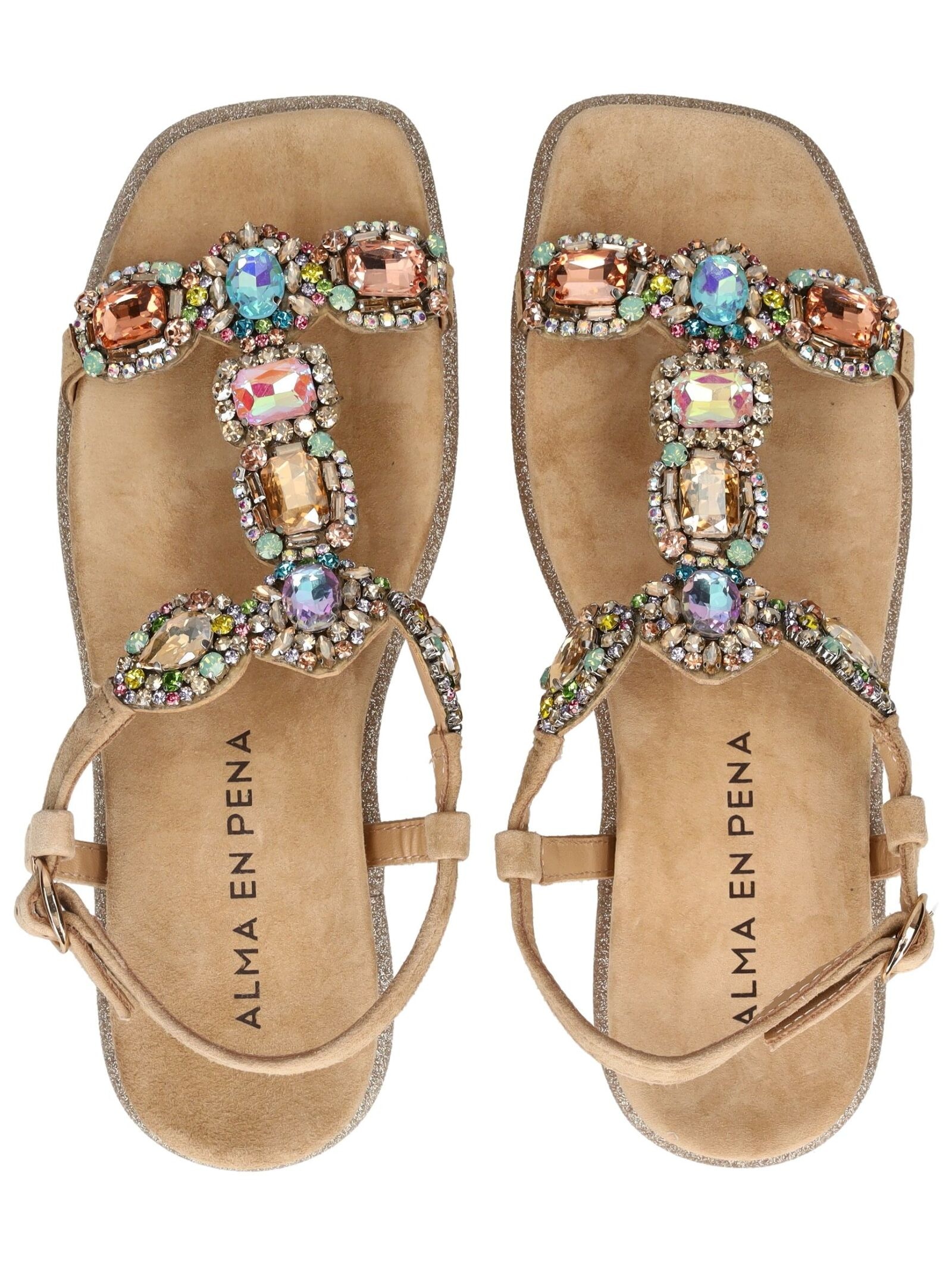 Alma en Pena Riemchensandale »ALMA EN PENA Sandalen Veloursleder/Textil«