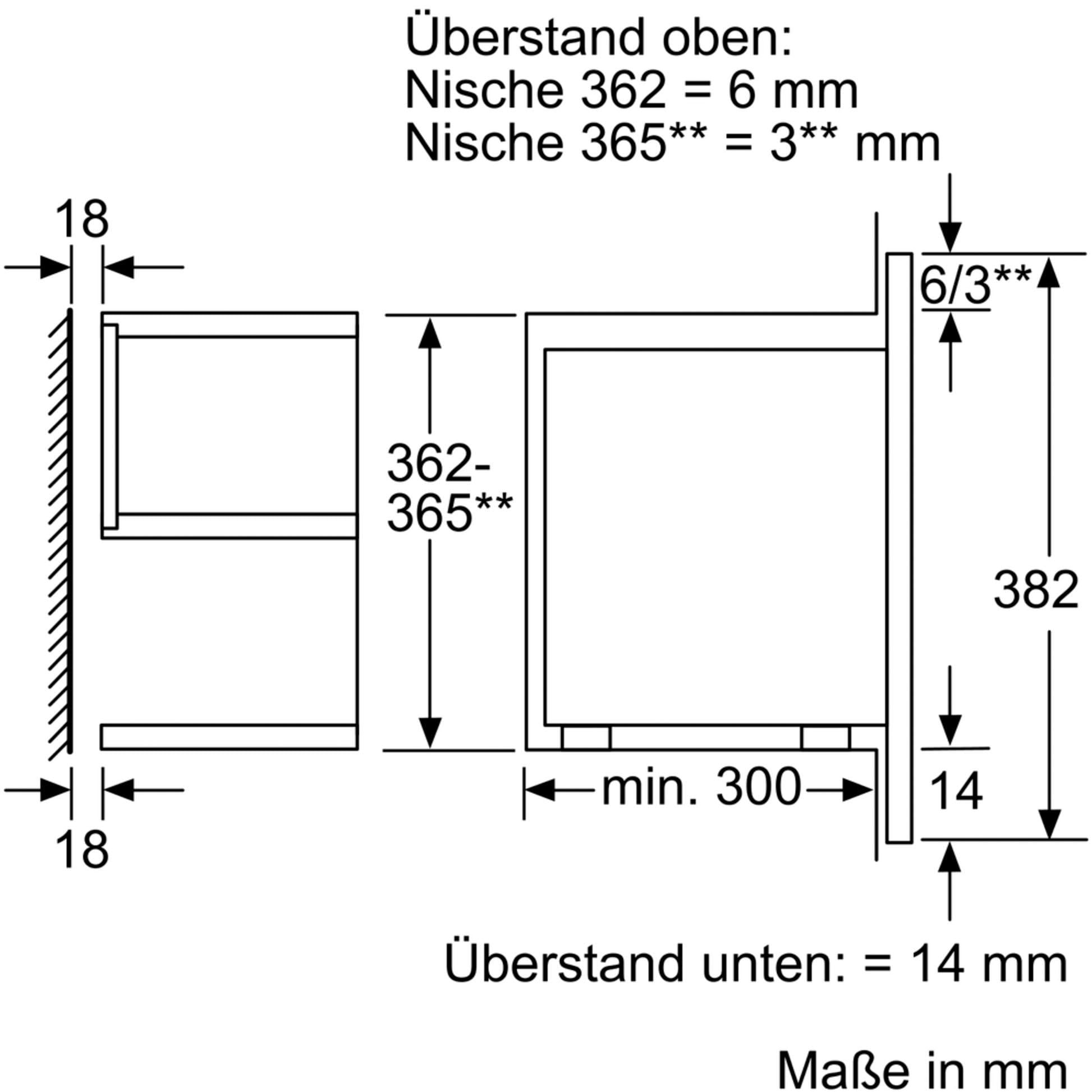 BOSCH Einbau-Mikrowelle »BEL634GS1«, Grill-Mikrowelle, 1260 W | BAUR