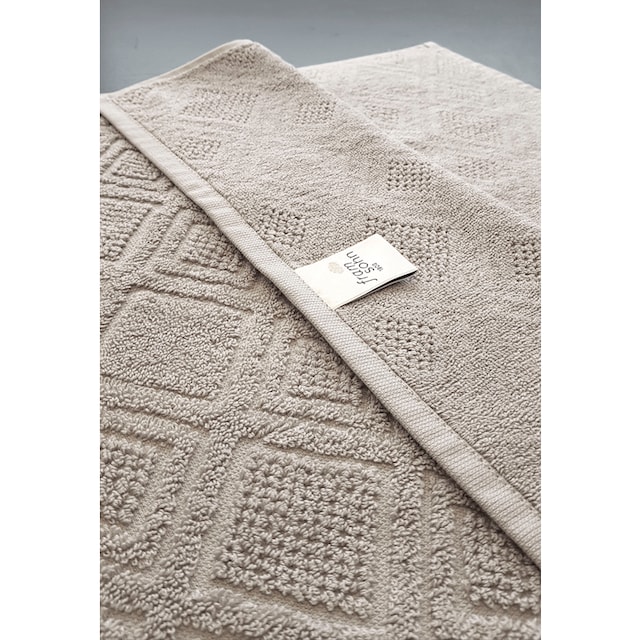 framsohn frottier Handtücher »Mosaik Handtücher«, (2 St.), gemustert, fein  gewalkter Feinzwirn, hergestellt in Österreich | BAUR