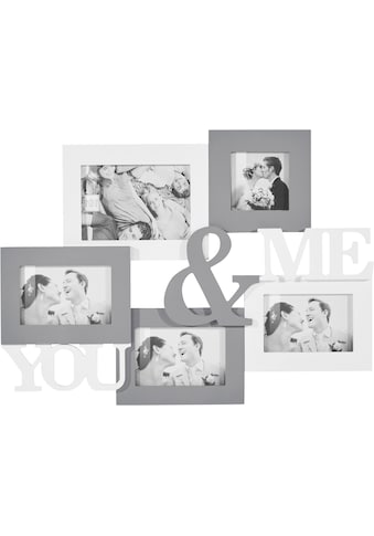 my home Bilderrahmen Collage »YOU & ME« dėl 5 ...