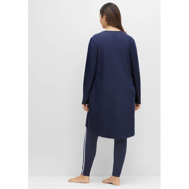 Sheego Sweatkleid »Große Größen«, mit Eingrifftaschen, aus Baumwolle online  kaufen | BAUR