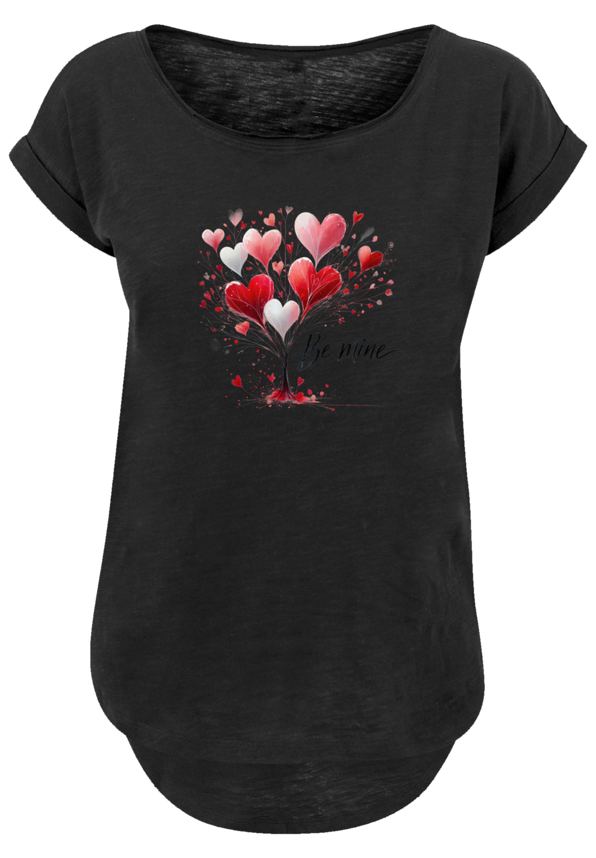 F4NT4STIC T-Shirt »Herzbaum Be Mine!«, Premium Qualität
