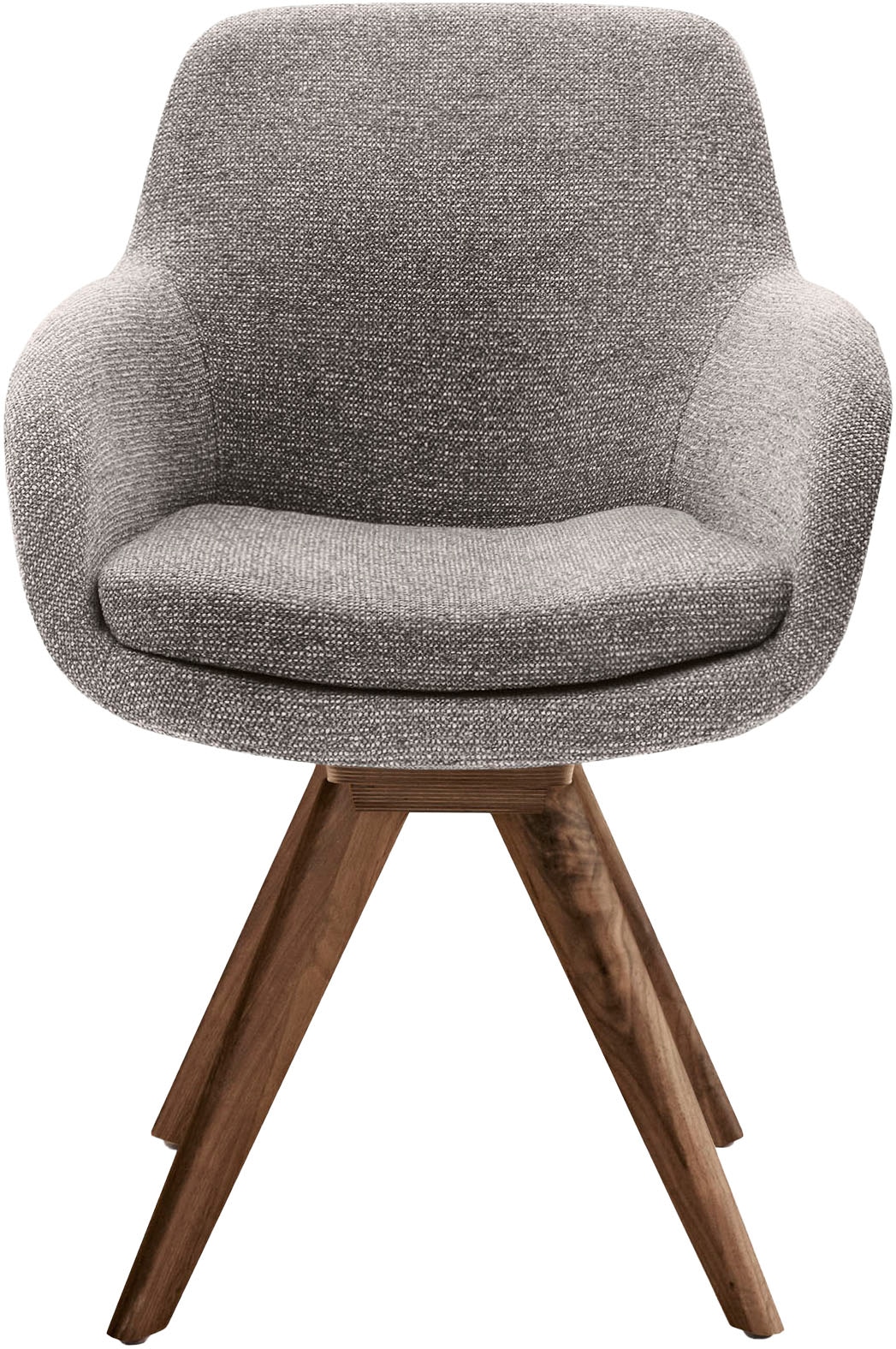 Musterring Esszimmerstuhl "Tavia", (Set), Chenille, Stativgestell Wildnussb günstig online kaufen
