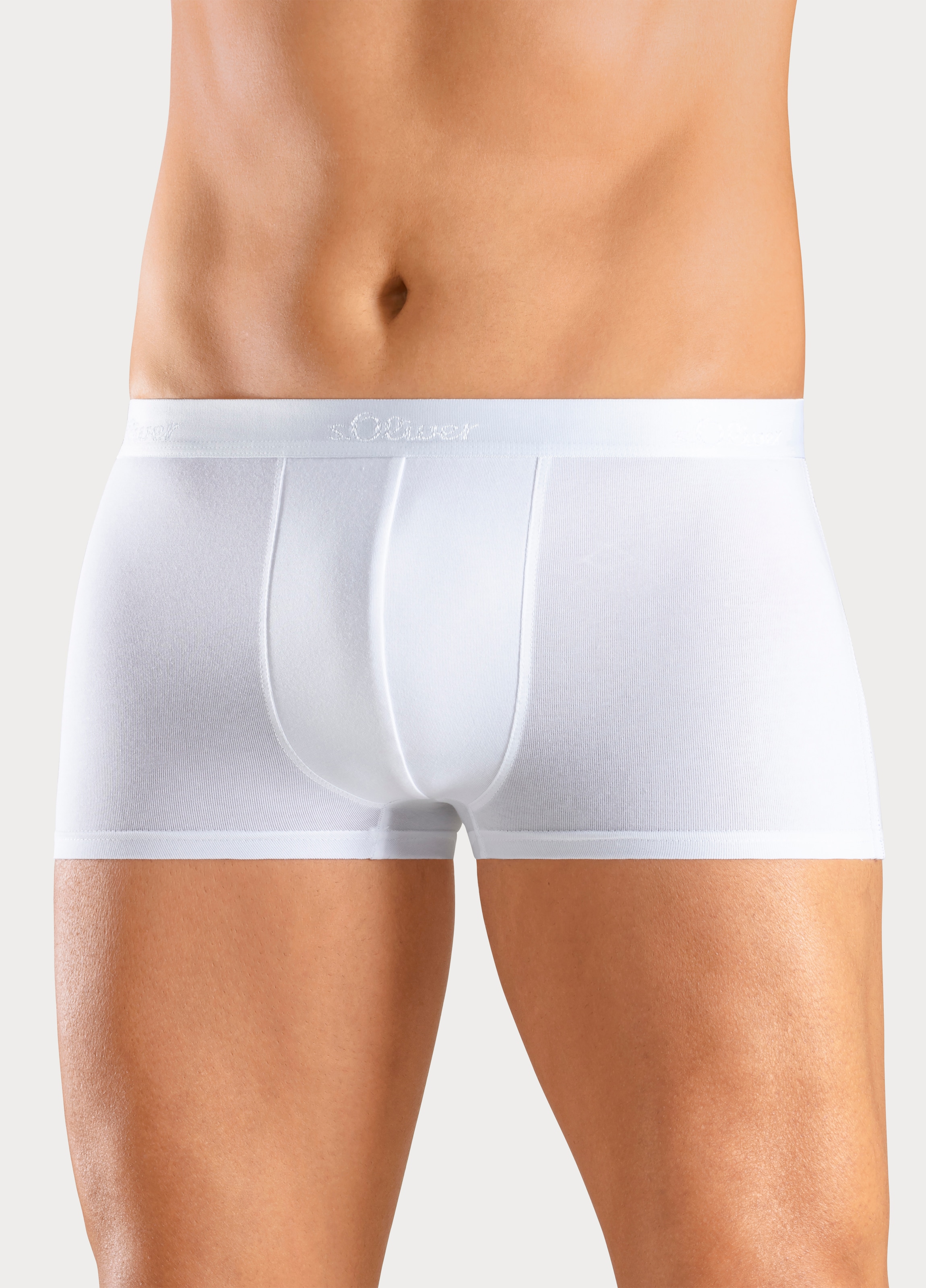 s.Oliver Boxershorts, (Packung, 2 St.), in Hipster-Form aus weichem Modal