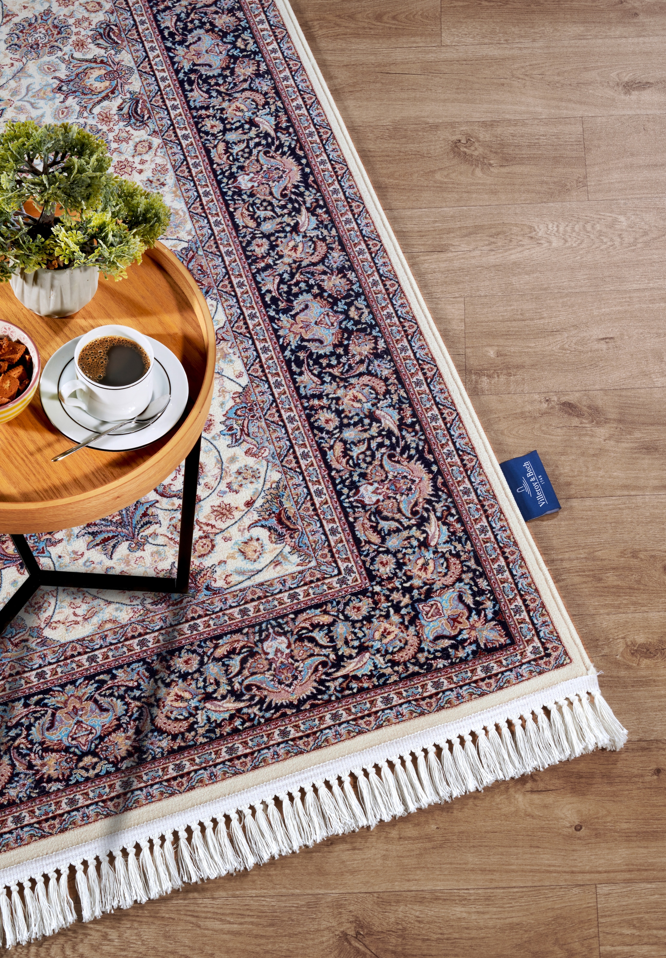 Villeroy & Boch Teppich »Alfred«, rechteckig, 7 mm Höhe, Orientalisch, Fransen, Wohnzimmer, Schlafzimmer, Klassisch, Kurzflor